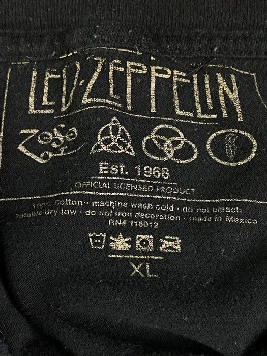 Band Tees × Vintage Mens Vintage T Shirt Led Zeppelin Size XL Size US L / EU 52-54 / 3 - 5 Thumbnail