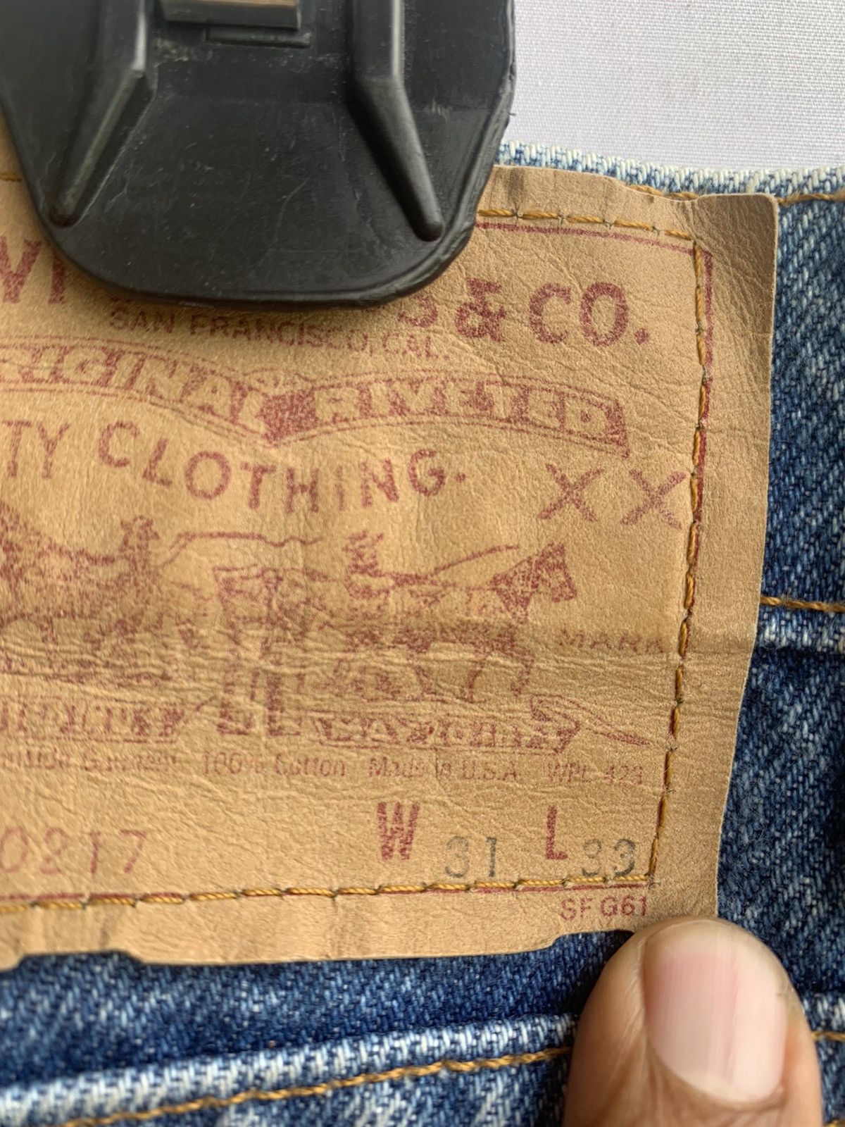 Levi's Vintage Clothing Vintage Levis Rindem Made in usa Size US 30 / EU 46 - 8 Thumbnail
