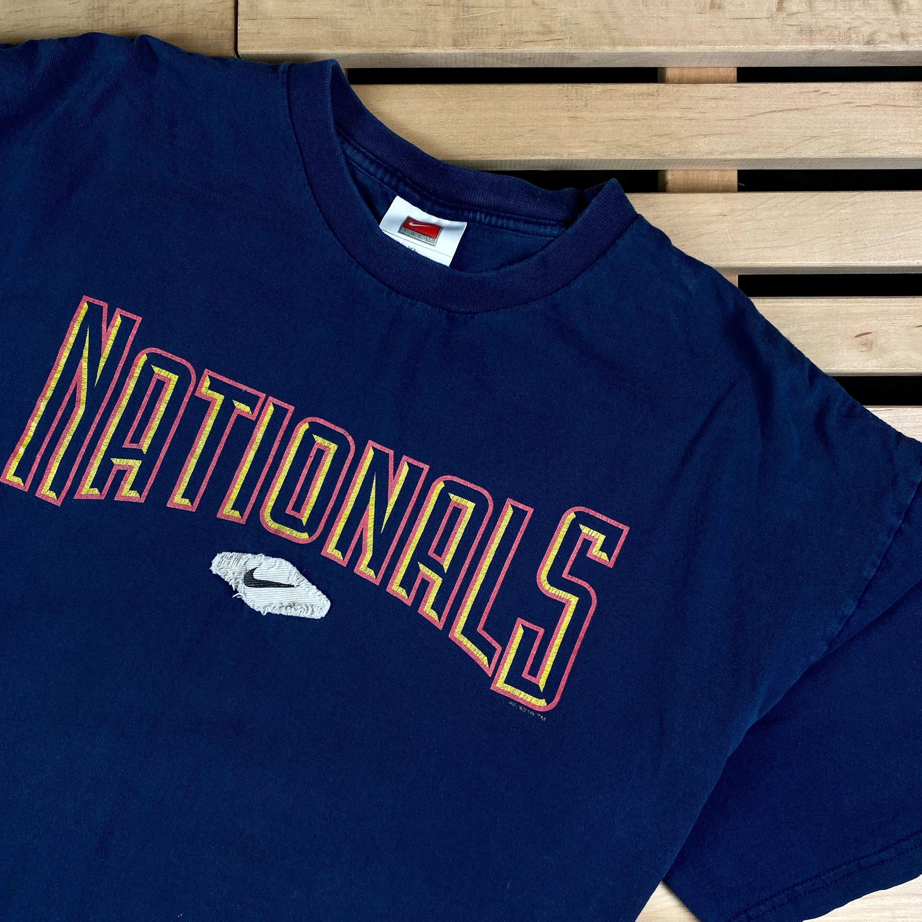 Nike Mens Vintage T Shirt Nike Nationals Size XL Size US XL / EU 56 / 4 - 2 Thumbnail