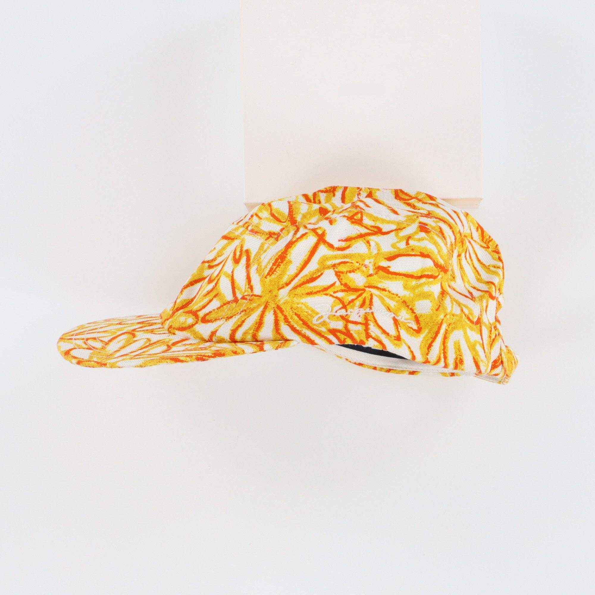 Jacquemus Yellow Floral Embroidered Logo 5 Panel Cap Size ONE SIZE - 2 Thumbnail