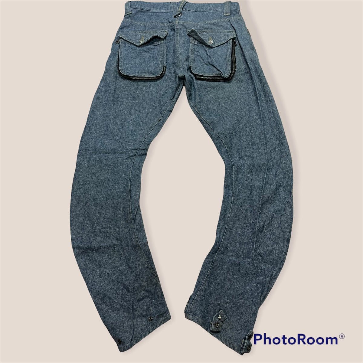 Japanese Brand × PPFM × Vintage Vintage PPFM CURVE J LEG Pants Size US 32 / EU 48 - 2 Thumbnail
