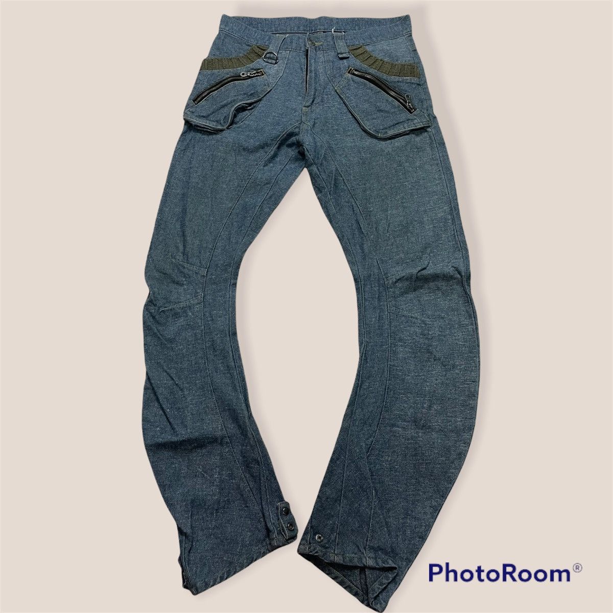Japanese Brand × PPFM × Vintage Vintage PPFM CURVE J LEG Pants Size US 32 / EU 48 - 1 Thumbnail