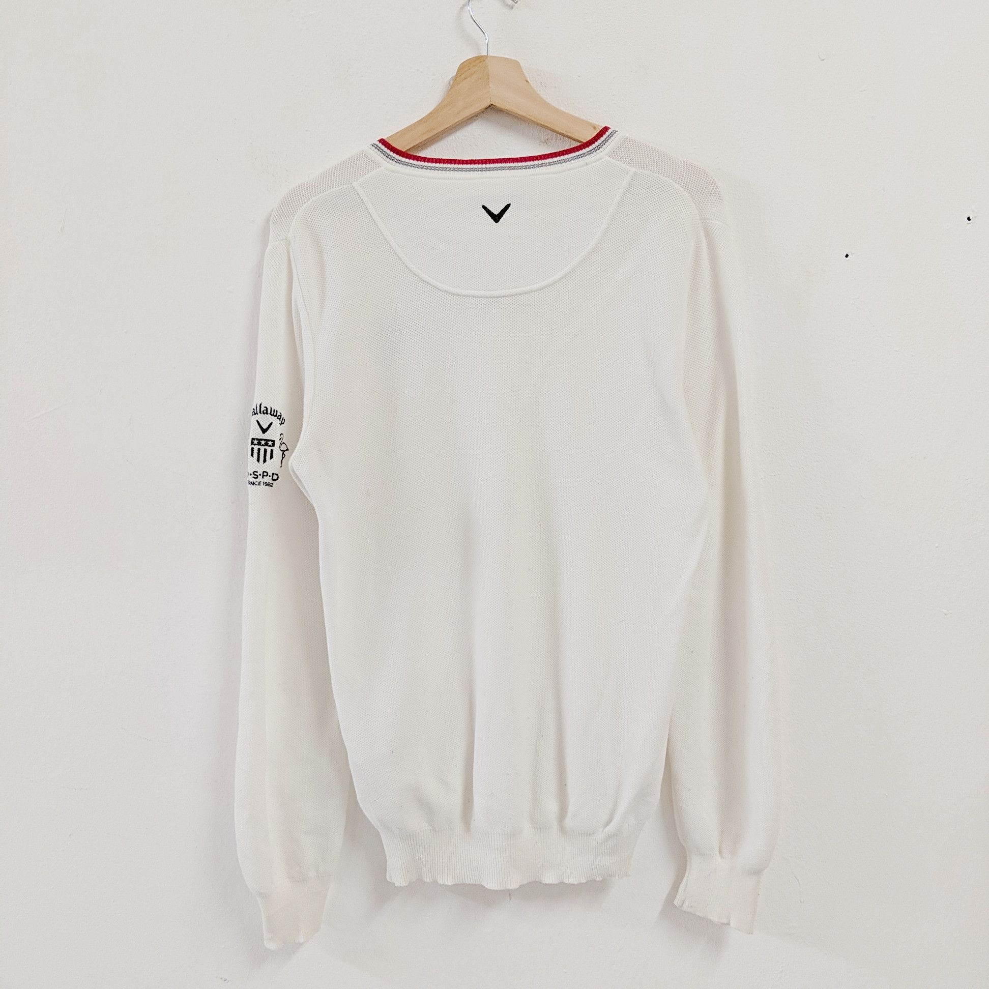 Japanese Brand Vintage Callaway Logo White Knitwear Sweater Jumper Size US M / EU 48-50 / 2 - 11 Thumbnail
