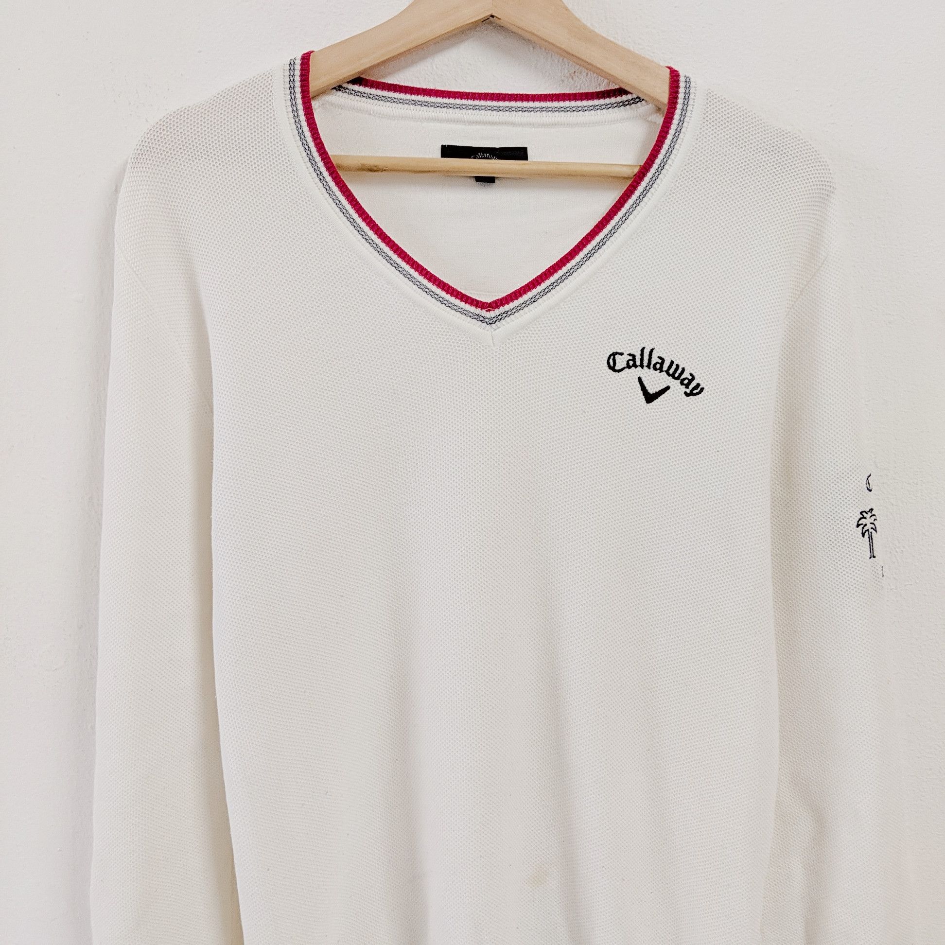 Japanese Brand Vintage Callaway Logo White Knitwear Sweater Jumper Size US M / EU 48-50 / 2 - 7 Thumbnail