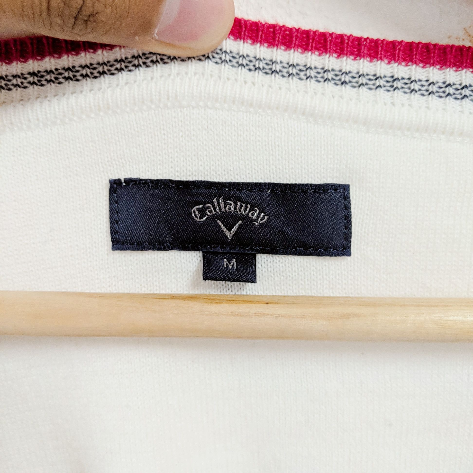 Japanese Brand Vintage Callaway Logo White Knitwear Sweater Jumper Size US M / EU 48-50 / 2 - 9 Thumbnail
