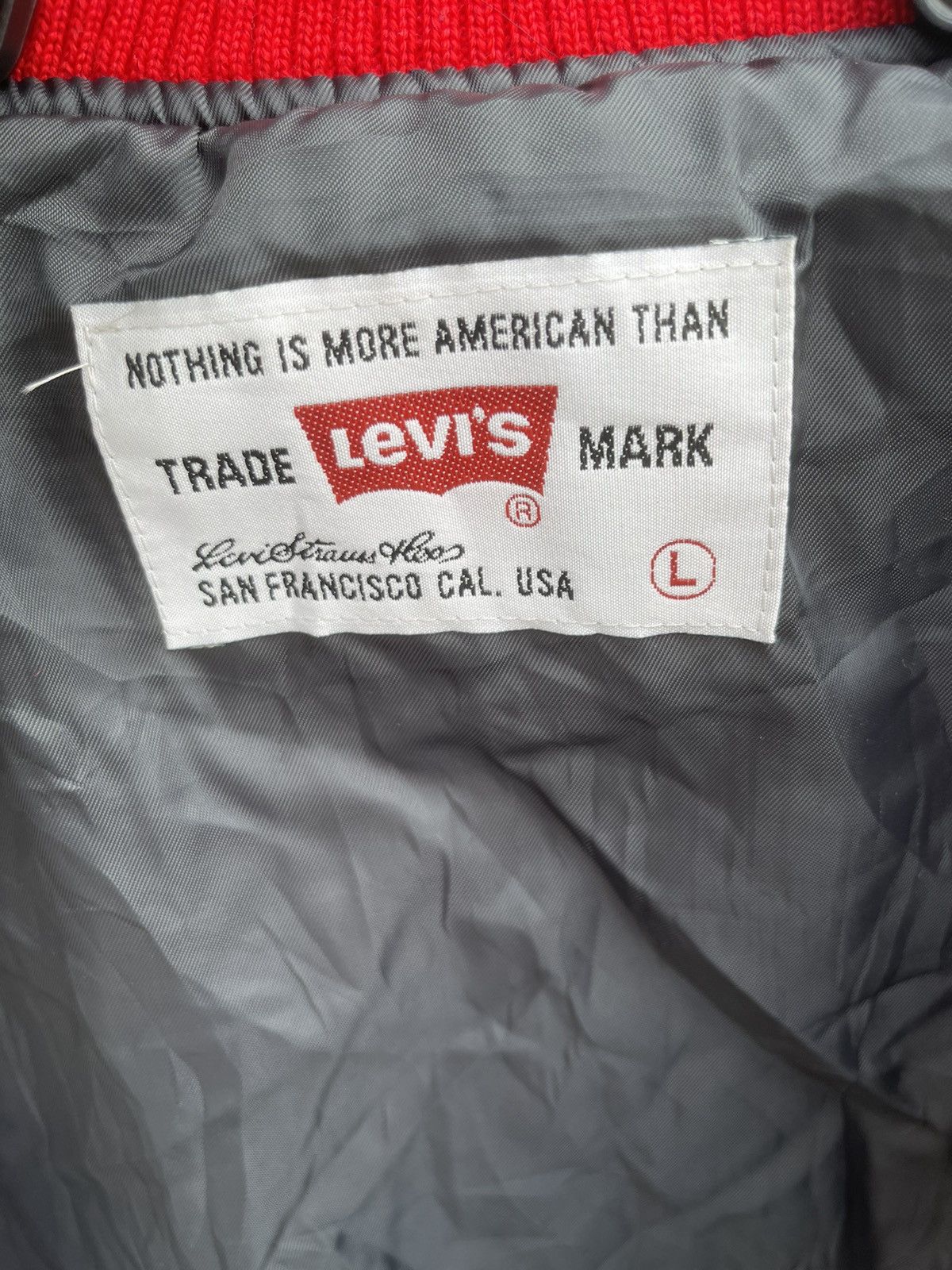 Japanese Brand × Levi's Vintage Clothing Vintage RED SHAGGY VARSITY JACKET Size US L / EU 52-54 / 3 - 16 Thumbnail