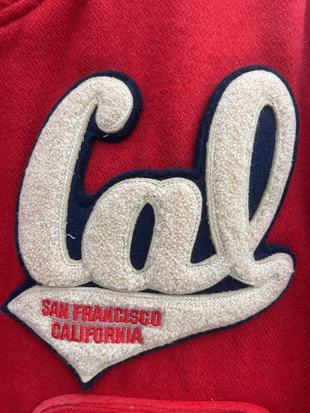 Japanese Brand × Levi's Vintage Clothing Vintage RED SHAGGY VARSITY JACKET Size US L / EU 52-54 / 3 - 4 Thumbnail