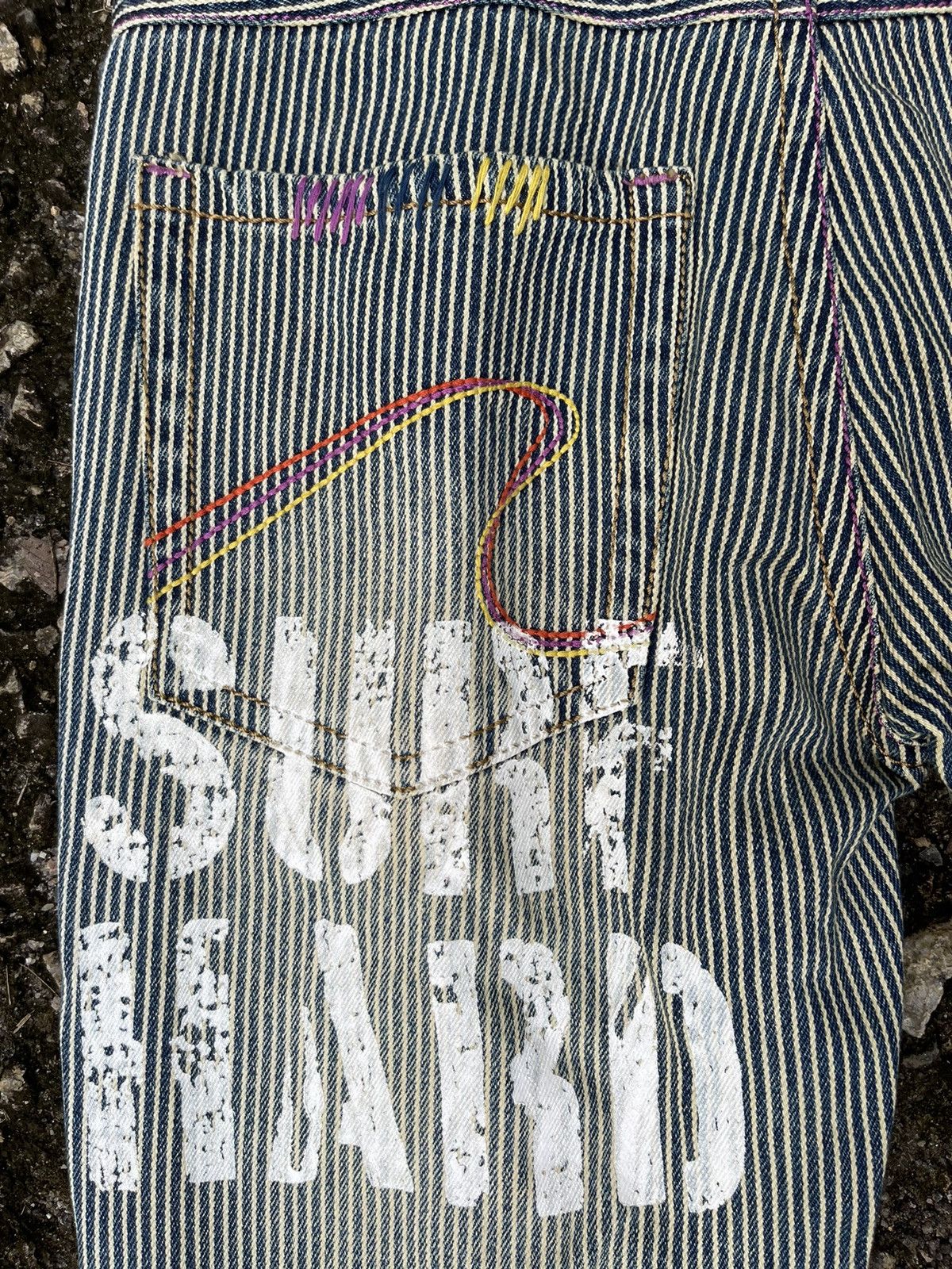 Gotcha × Vintage Vintage HICKORY GOTCHA SURF BRAND DENIM PANT Size US 33 - 8 Thumbnail
