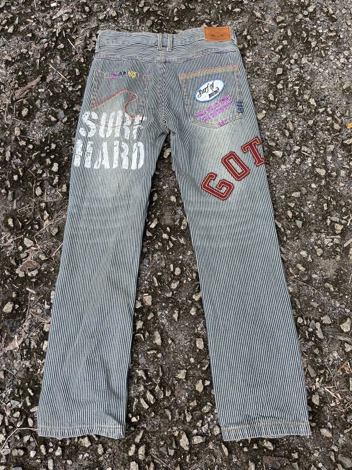 Gotcha × Vintage Vintage HICKORY GOTCHA SURF BRAND DENIM PANT Size US 33 - 2 Thumbnail