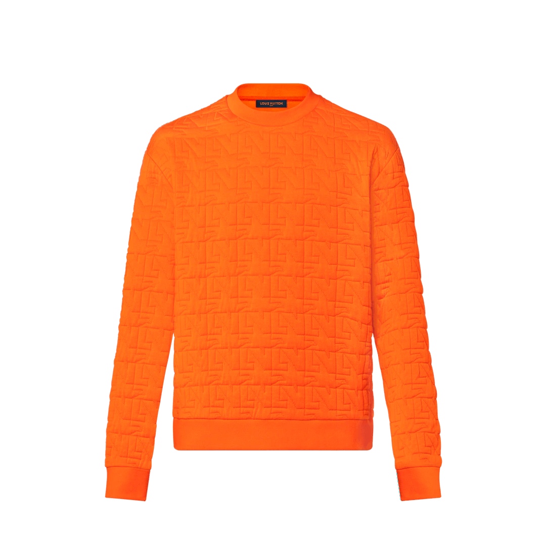 LV Doves Quilted Sweatshirt