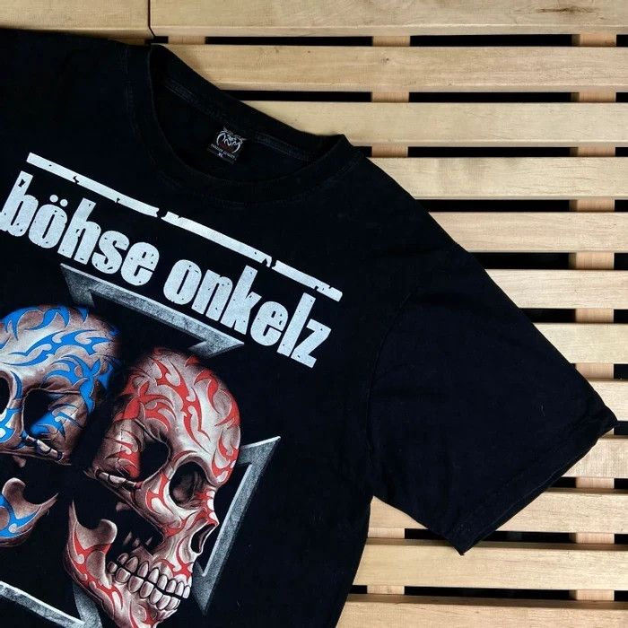 Band Tees × Vintage Mens Vintage T Shirt Bohse Onkelz Size XL Size US XL / EU 56 / 4 - 2 Thumbnail