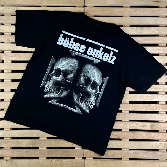 Band Tees × Vintage Mens Vintage T Shirt Bohse Onkelz Size XL Size US XL / EU 56 / 4 - 7 Thumbnail