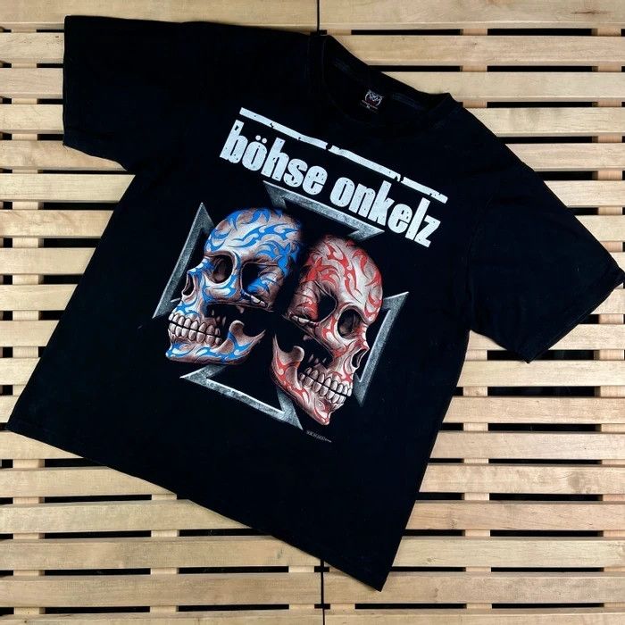 Band Tees × Vintage Mens Vintage T Shirt Bohse Onkelz Size XL Size US XL / EU 56 / 4 - 1 Thumbnail