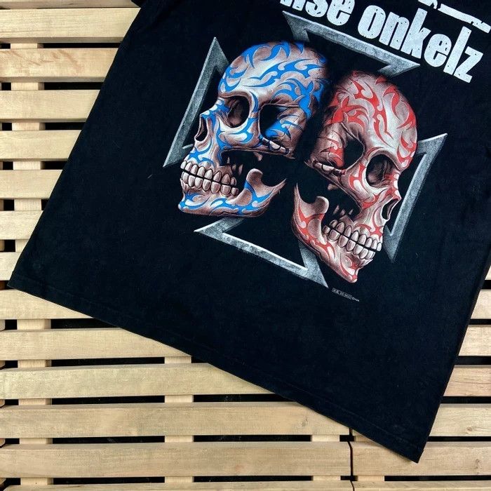 Band Tees × Vintage Mens Vintage T Shirt Bohse Onkelz Size XL Size US XL / EU 56 / 4 - 3 Thumbnail