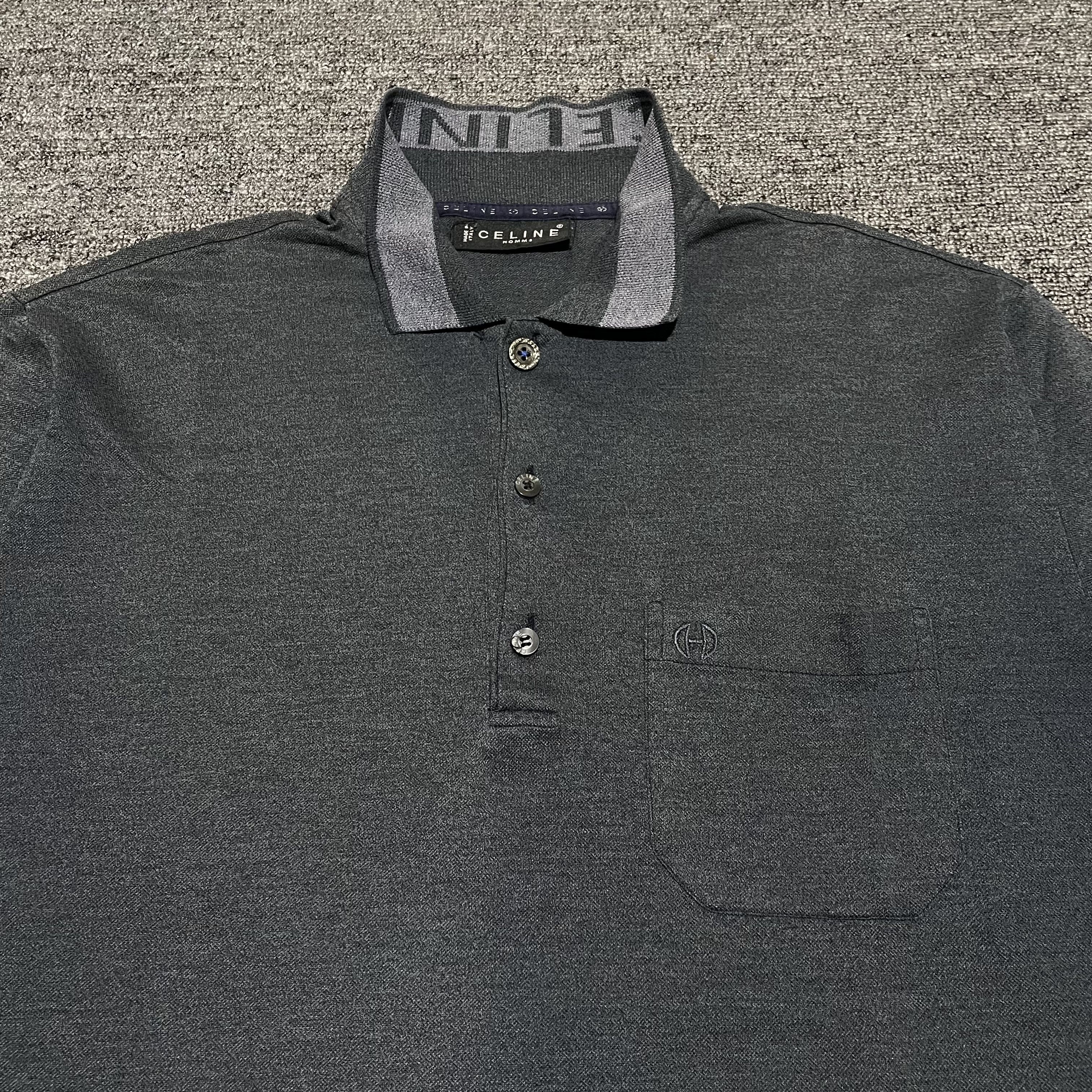 Celine Vintage Celine Ls Poloshirts Size US S / EU 44-46 / 1 - 2 Thumbnail