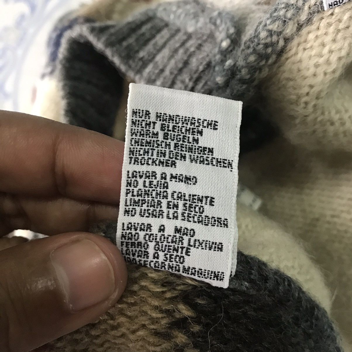United Colors Of Benetton Pure Shetland New Wool Knitwear Jumper Made in Italy Size US L / EU 52-54 / 3 - 19 Thumbnail