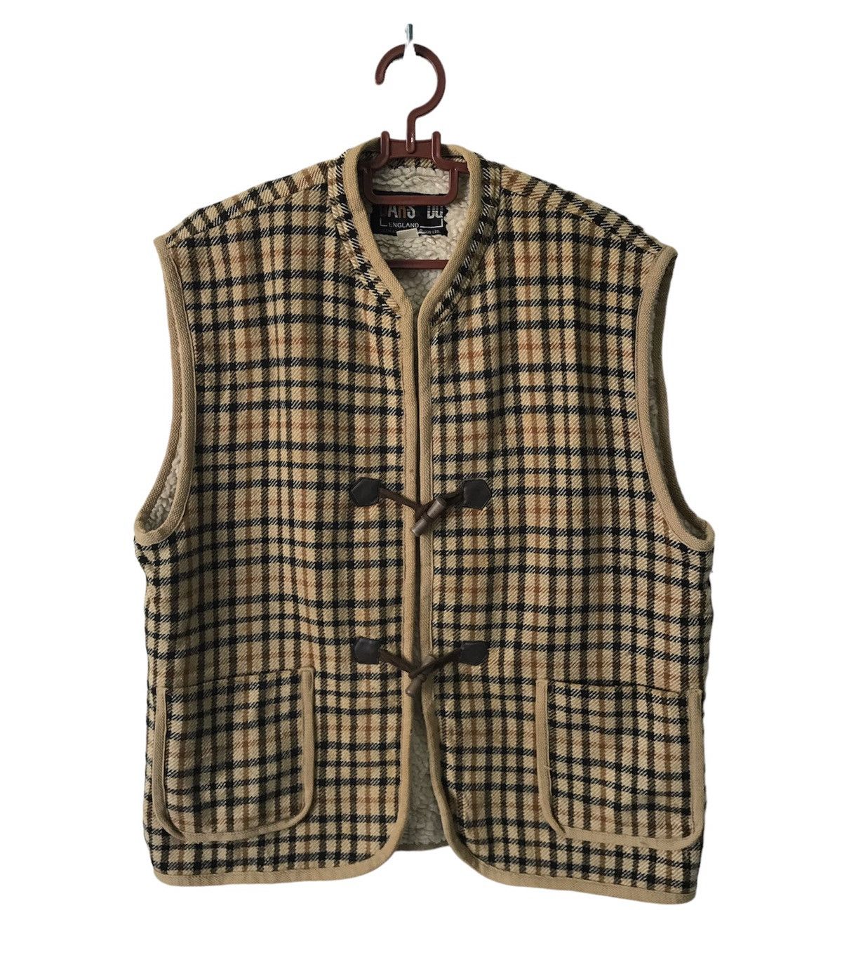 image of Daks London Daks England Vest Fleece Sherpa, Men's (Size Large)