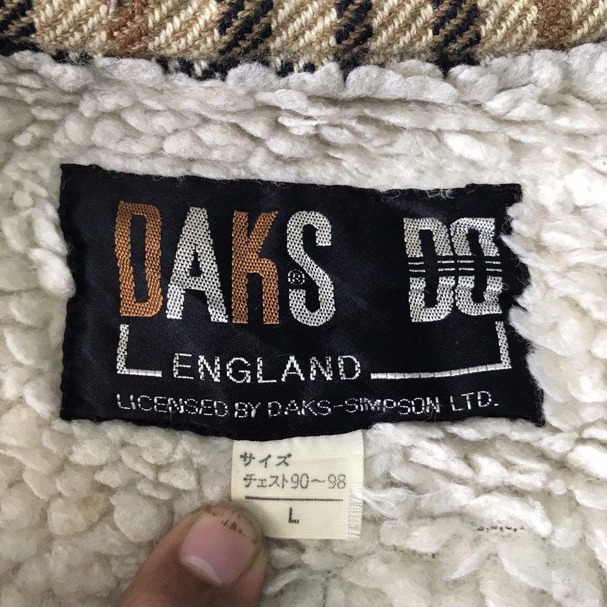 DAKS Daks England Vest Fleece Sherpa Size US L / EU 52-54 / 3 - 17 Thumbnail