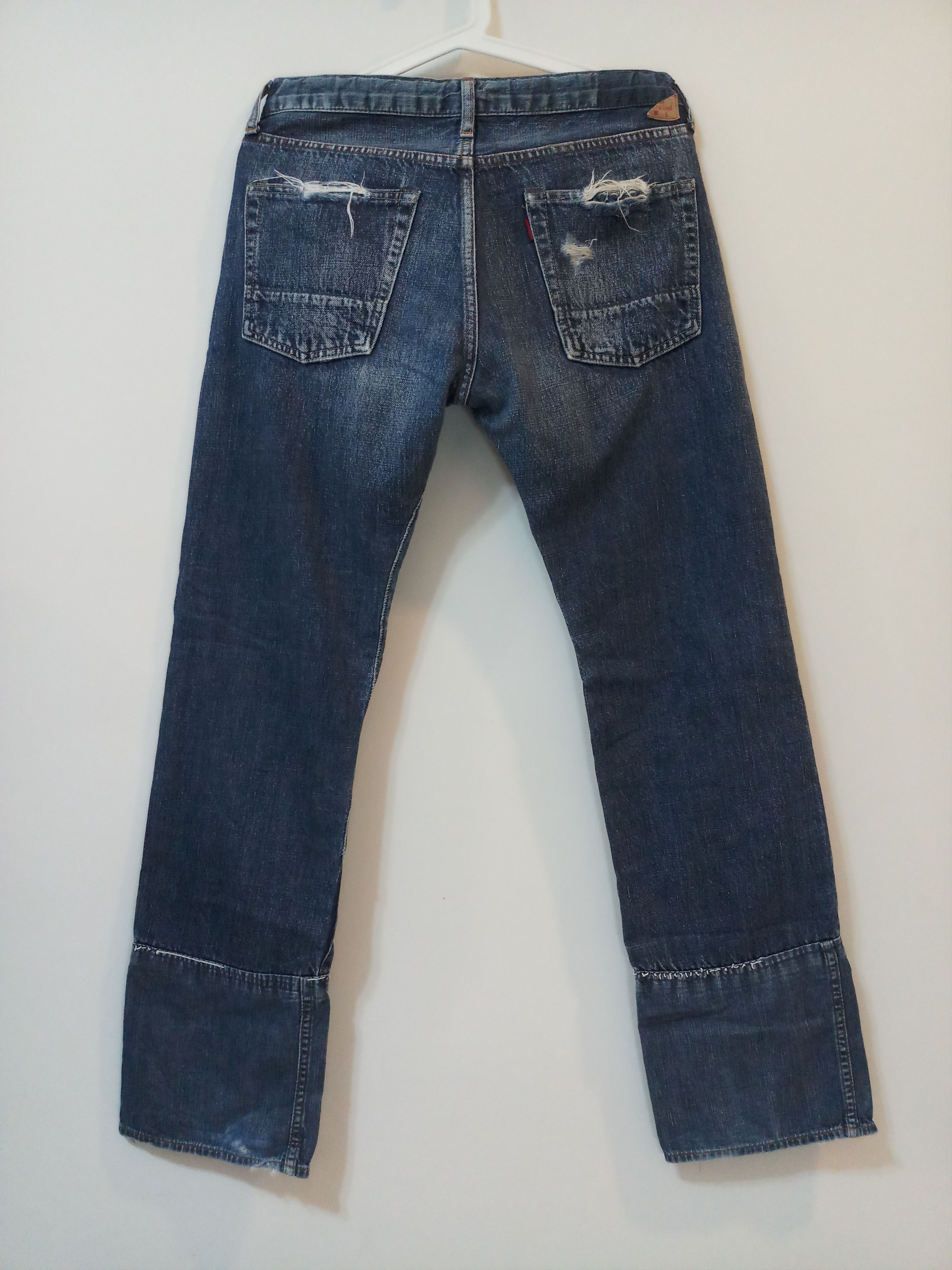 Japanese Brand Denim Dungaree Patchwork Selvedge Denim Size US 30 / EU 46 - 6 Thumbnail