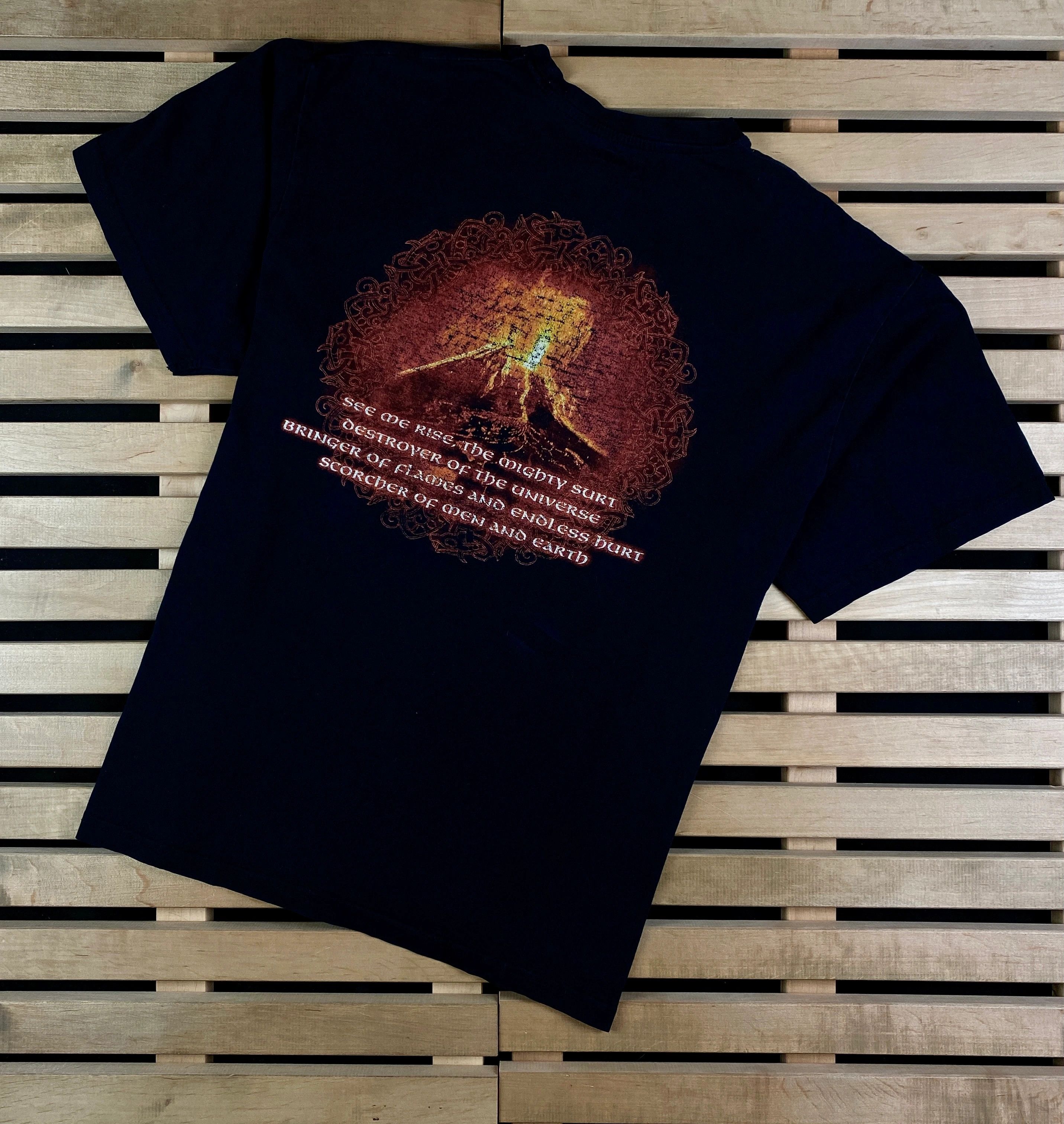 Band Tees × Vintage Mens Vintage T Shirt Amon Amarth Size XL Size US XL / EU 56 / 4 - 6 Thumbnail