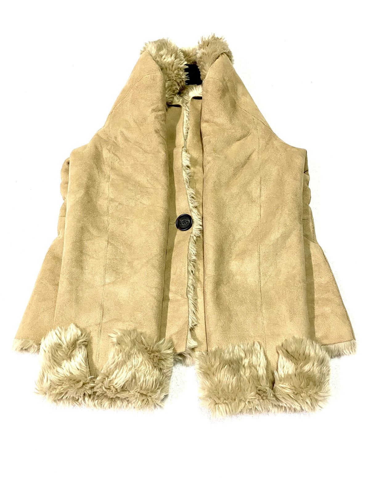 Japanese Brand Untitled Faux Fur Jacket Size XXS / US 00 / IT 34 - 5 Thumbnail