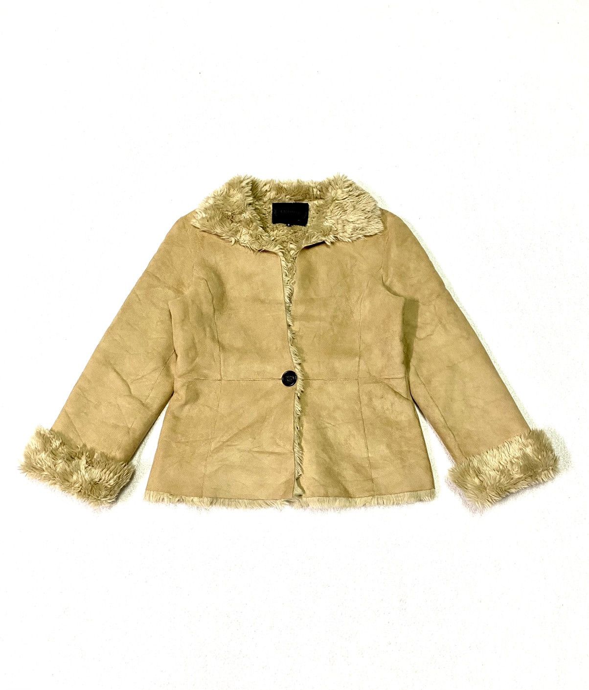 Japanese Brand Untitled Faux Fur Jacket Size XXS / US 00 / IT 34 - 1 Thumbnail
