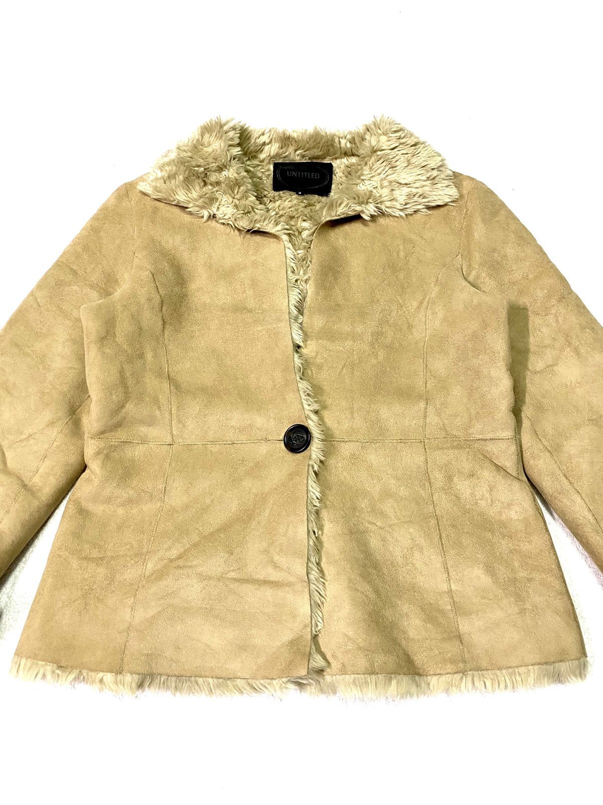 Japanese Brand Untitled Faux Fur Jacket Size XXS / US 00 / IT 34 - 3 Thumbnail