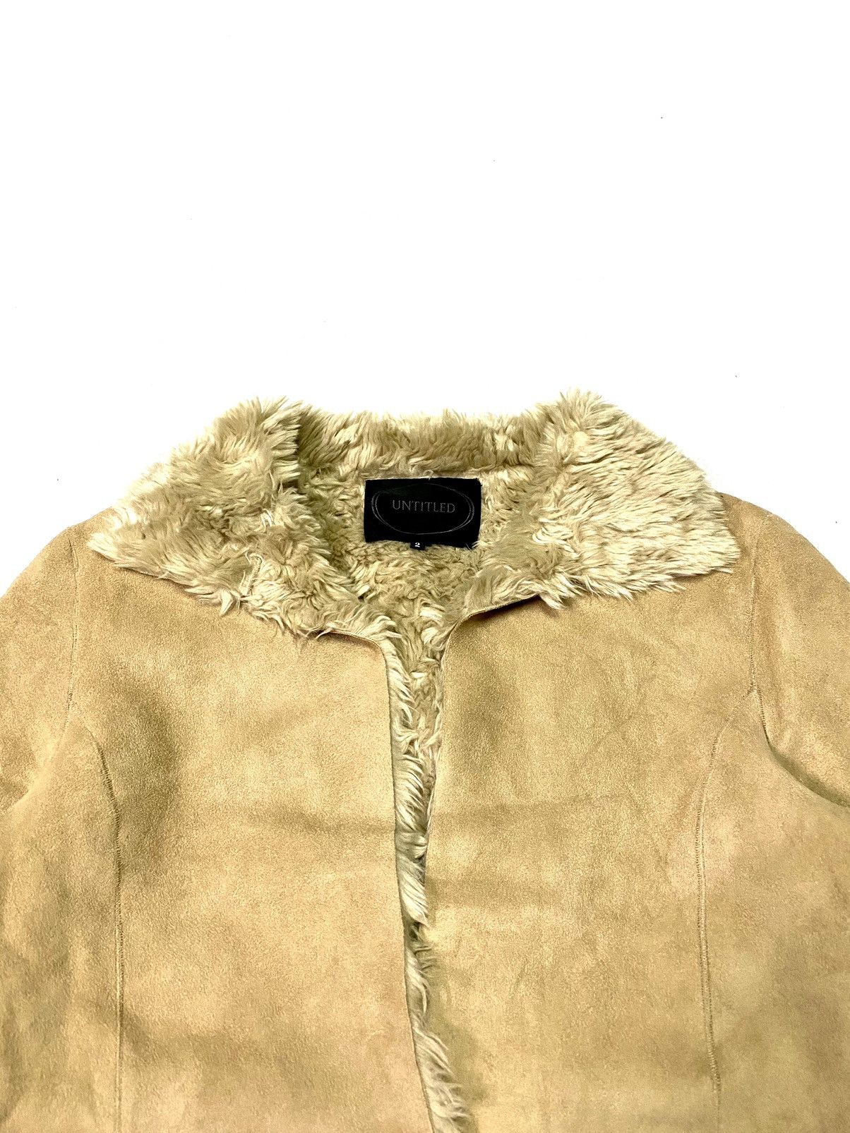 Japanese Brand Untitled Faux Fur Jacket Size XXS / US 00 / IT 34 - 8 Thumbnail