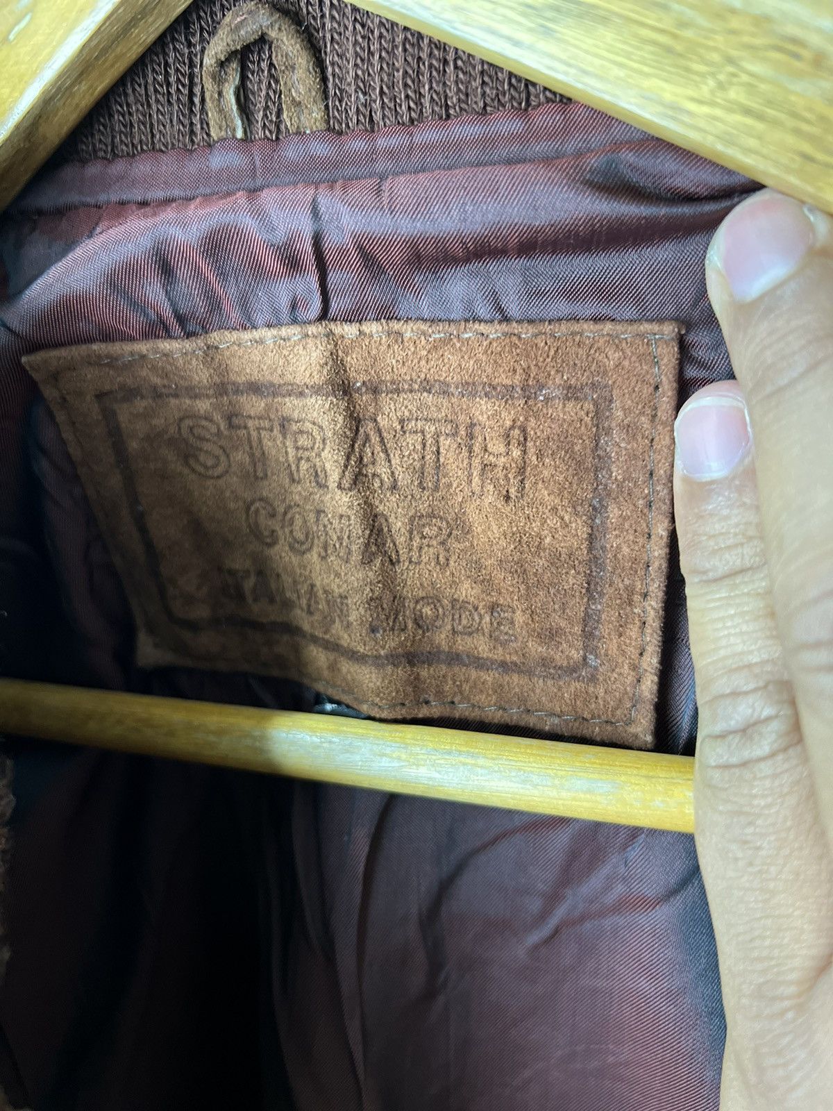 Japanese Brand Strath Conar italian Mode leather Vintage design Size US L / EU 52-54 / 3 - 9 Thumbnail