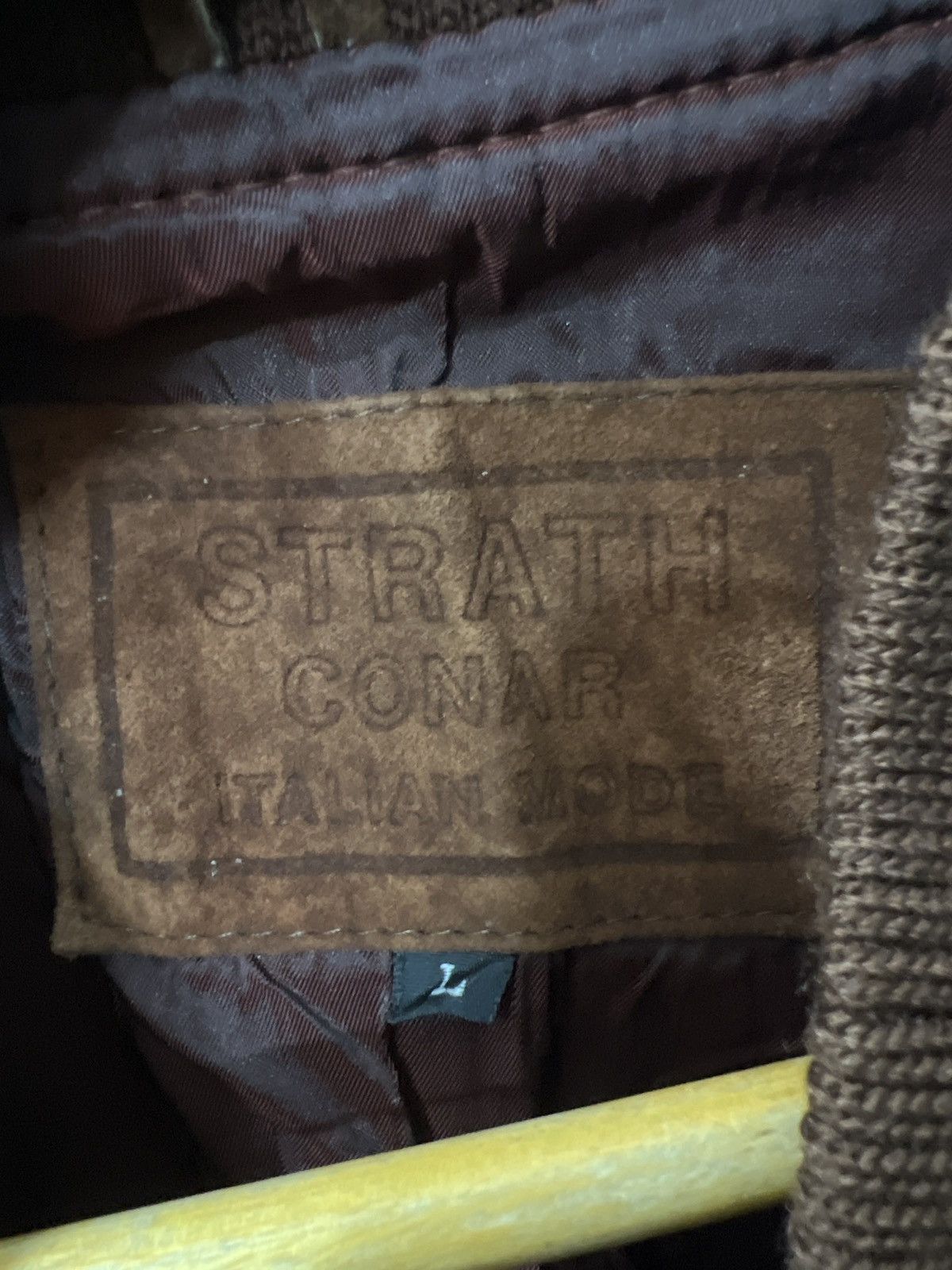 Japanese Brand Strath Conar italian Mode leather Vintage design Size US L / EU 52-54 / 3 - 19 Thumbnail