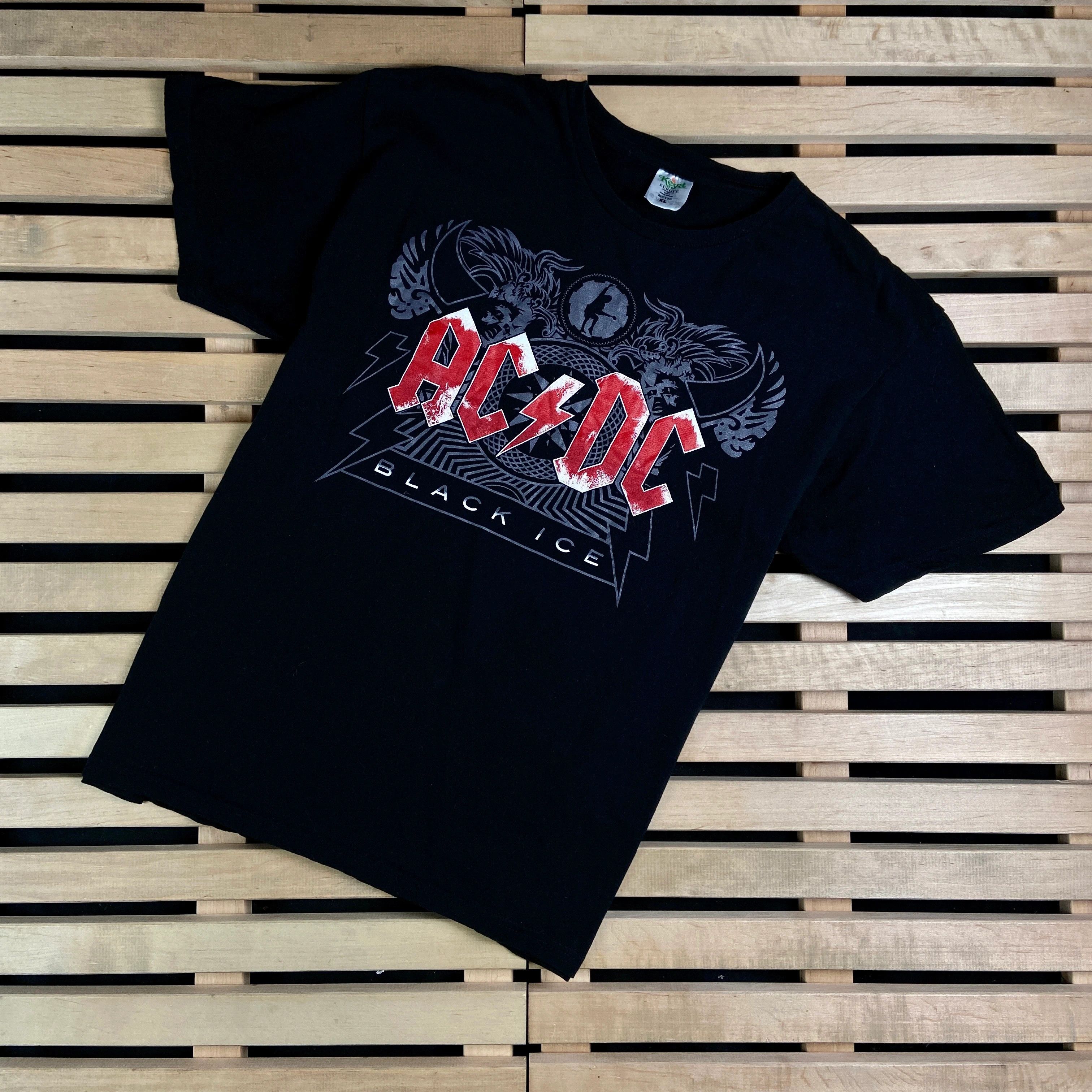 AC/DC Mens Vintage T Shirt ACDC AC/DC Black Ice Size XL Size US XL / EU 56 / 4 - 1 Thumbnail