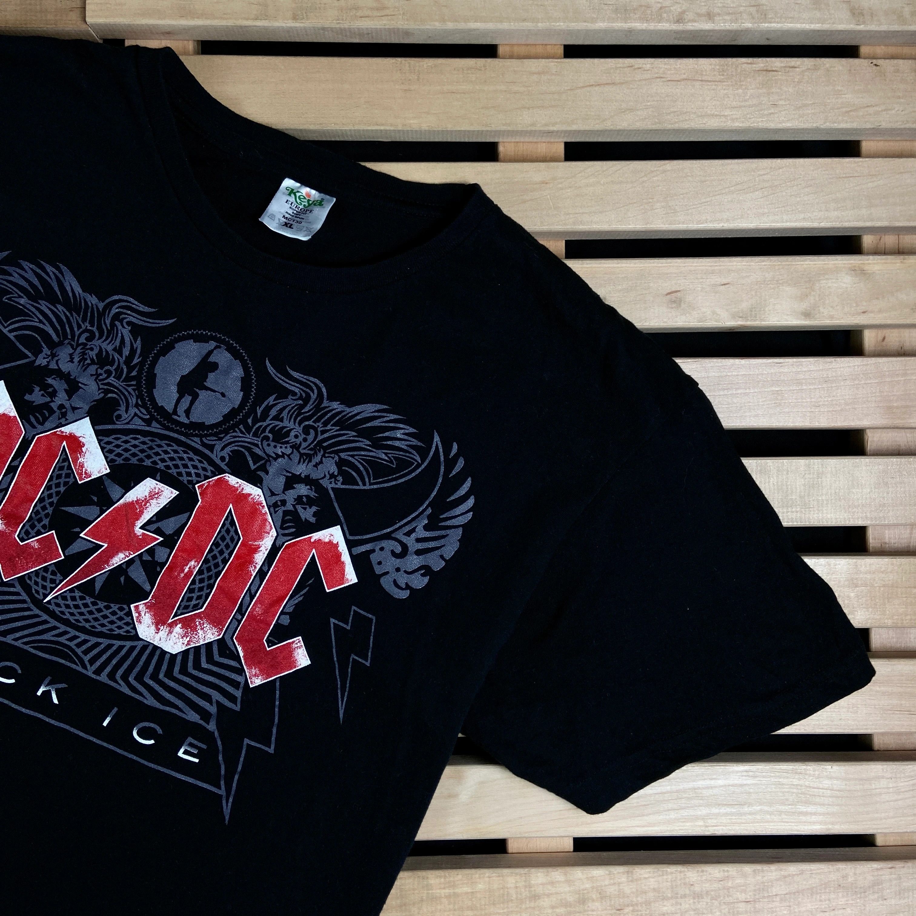 AC/DC Mens Vintage T Shirt ACDC AC/DC Black Ice Size XL Size US XL / EU 56 / 4 - 2 Thumbnail