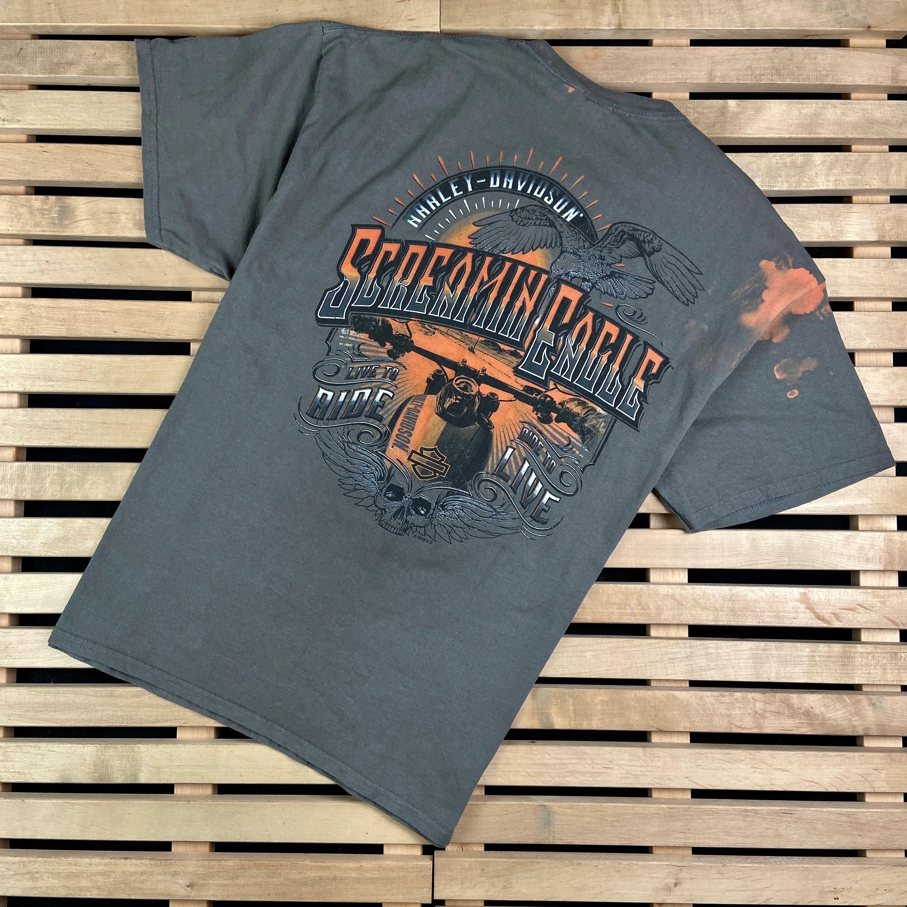 Harley Davidson × Vintage Mens Vintage T Shirt Harley Davidson Size XXL 2XL Size US XL / EU 56 / 4 - 8 Thumbnail