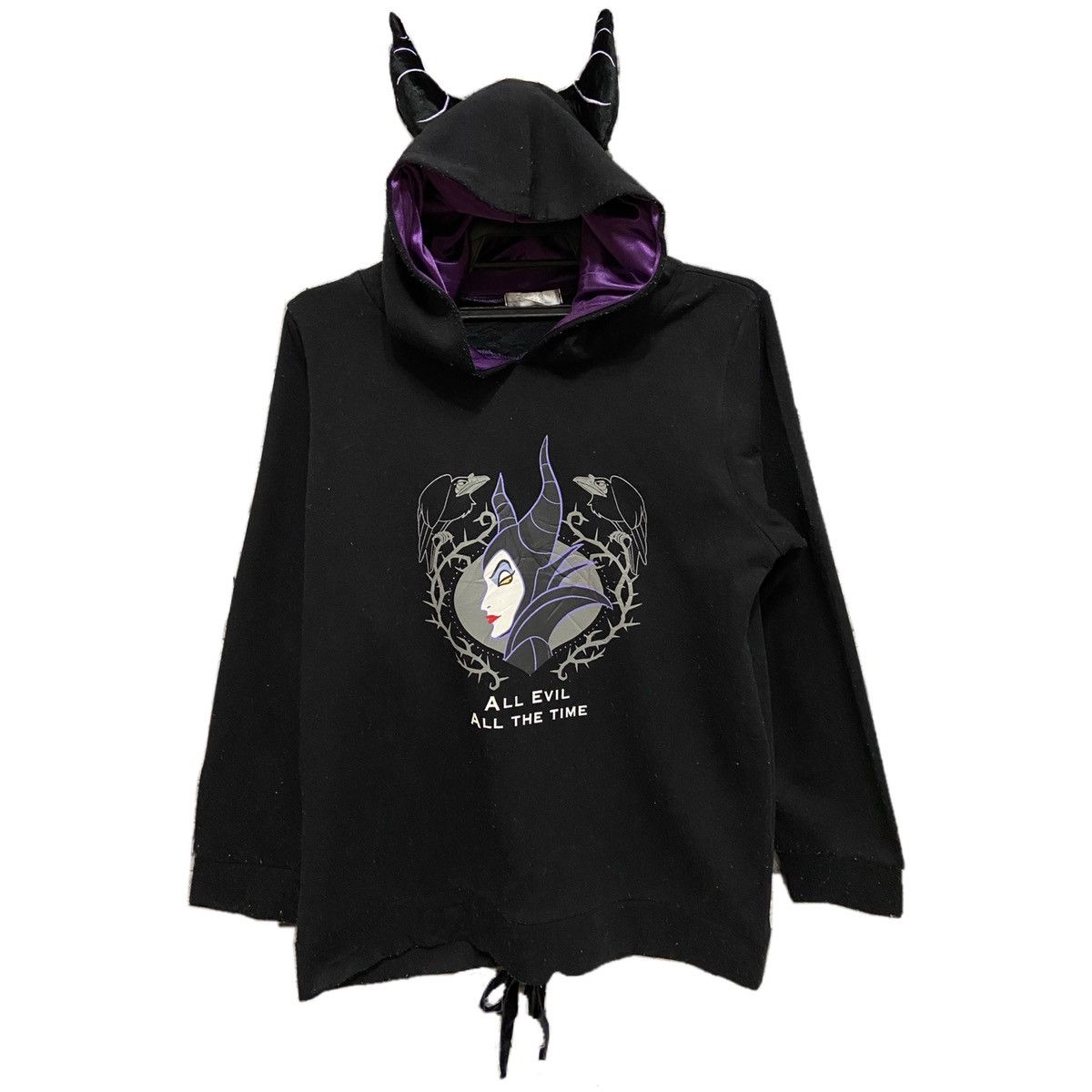 Disney Maleficent hoodie big cartoon logo Size L / US 10 / IT 46 - 1 Thumbnail