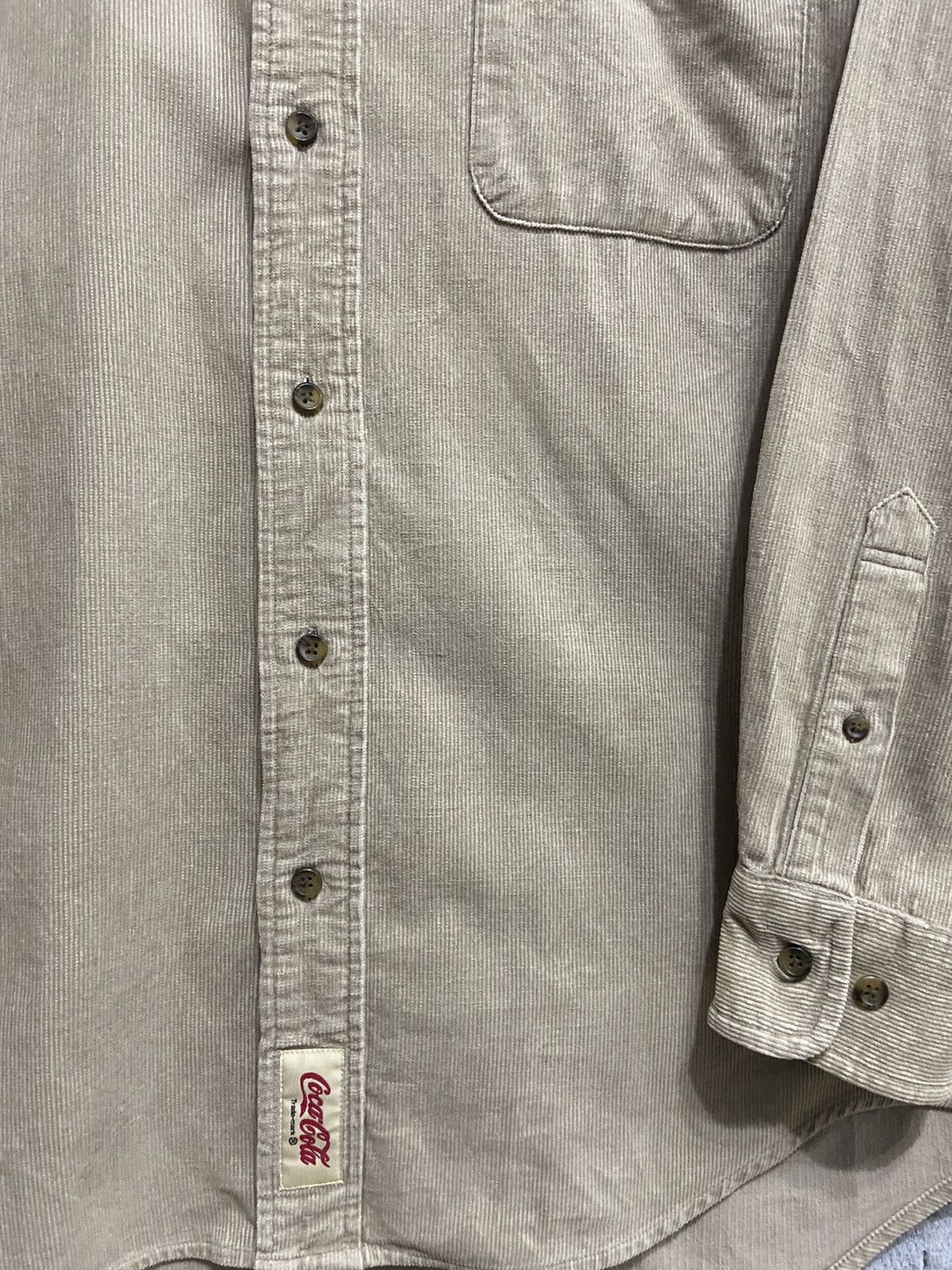 Coca Cola Vintage Coca Cola Flannel plain design size L fit XL Size US XL / EU 56 / 4 - 5 Thumbnail