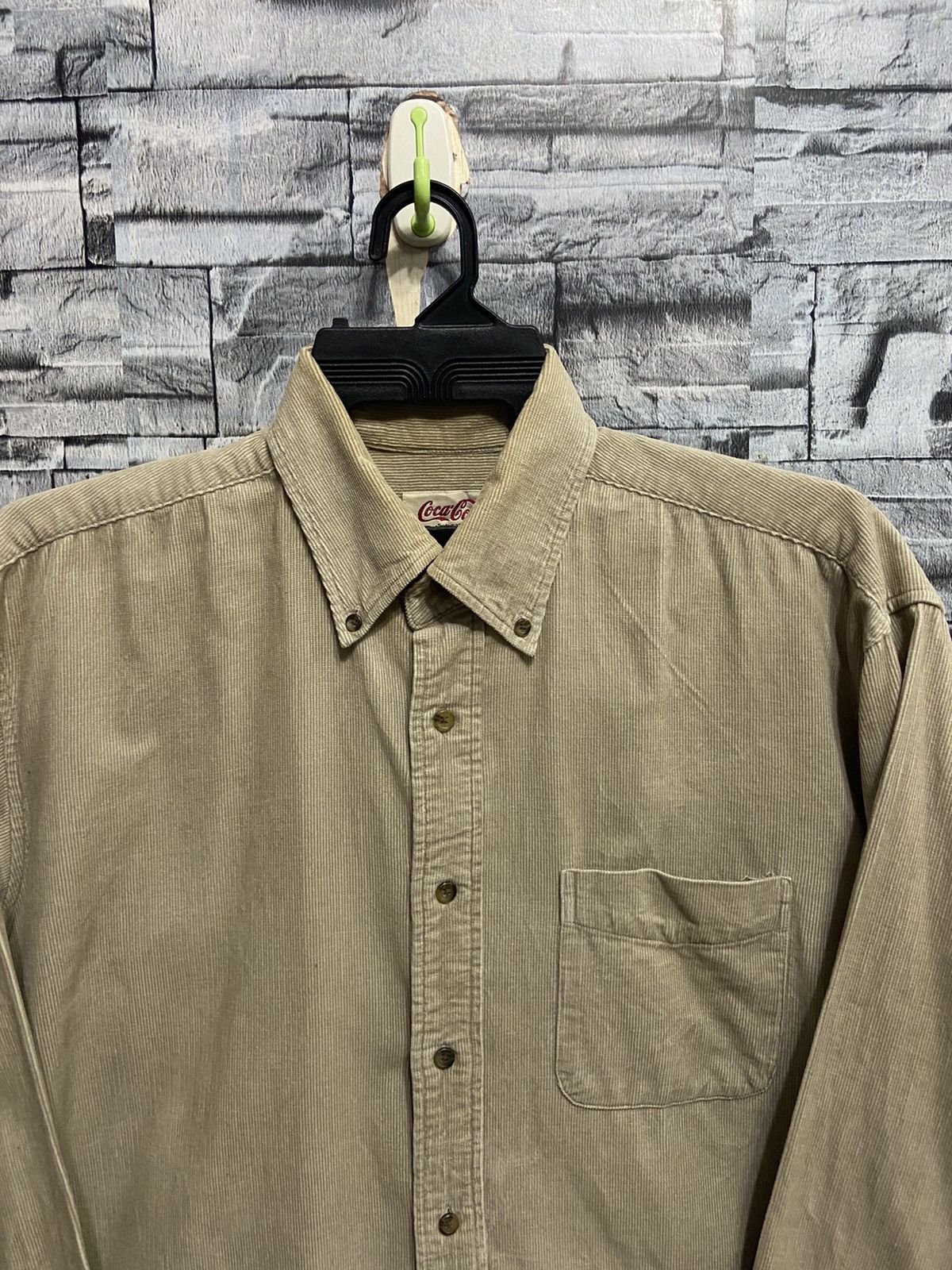 Coca Cola Vintage Coca Cola Flannel plain design size L fit XL Size US XL / EU 56 / 4 - 2 Thumbnail