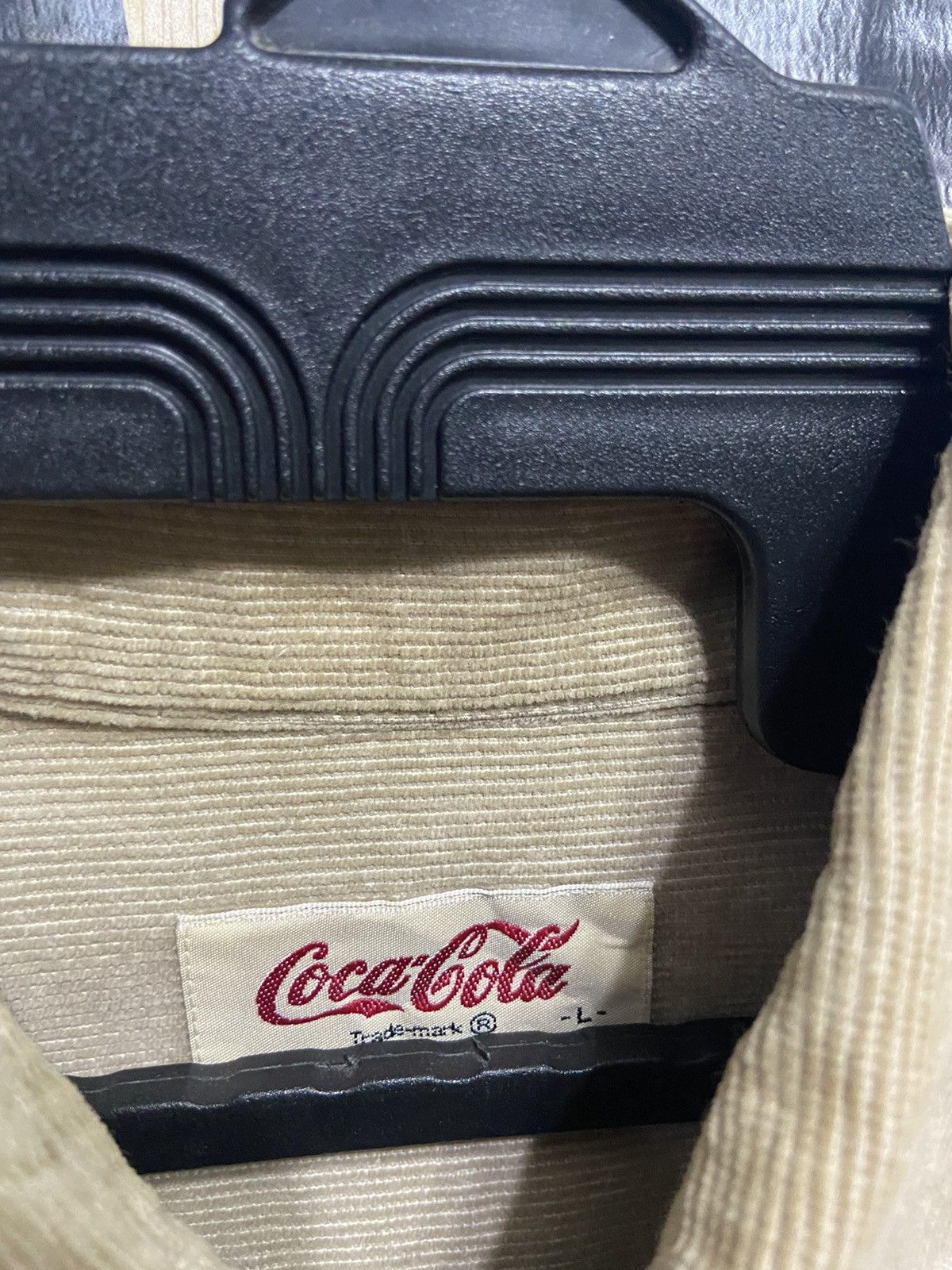 Coca Cola Vintage Coca Cola Flannel plain design size L fit XL Size US XL / EU 56 / 4 - 3 Thumbnail