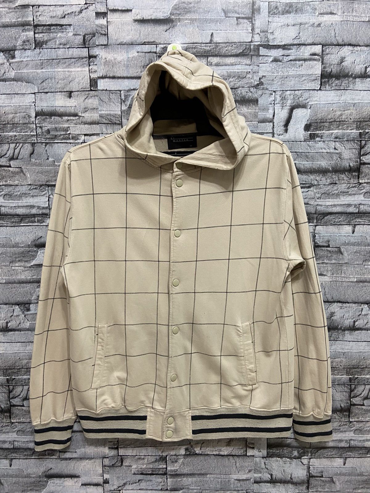 Japanese Brand RiMaster hoodie plaid design size M Size US M / EU 48-50 / 2 - 2 Thumbnail