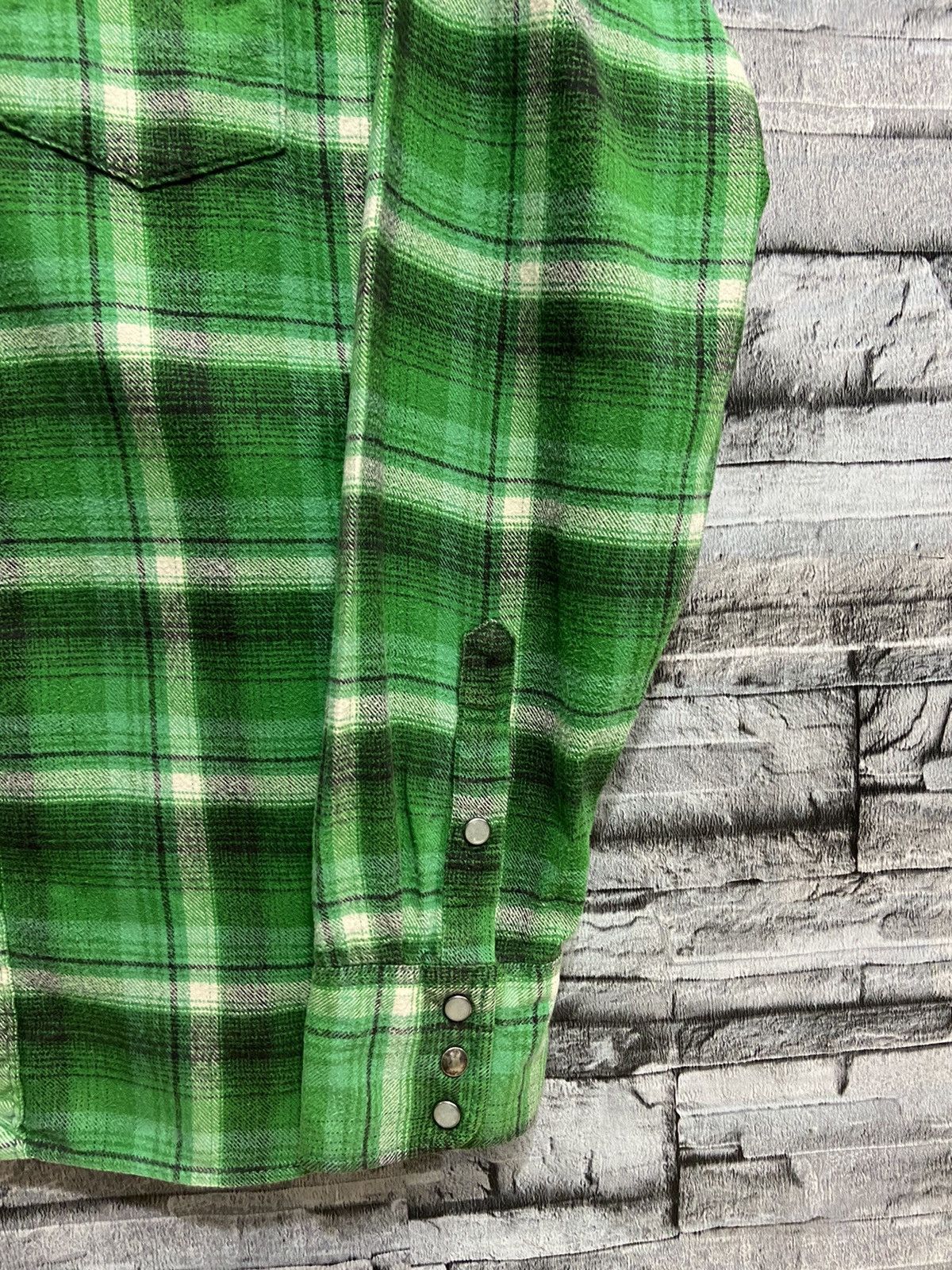 Japanese Brand Vintage Back Number Flannel button double pocket XL fit M Size US M / EU 48-50 / 2 - 5 Thumbnail