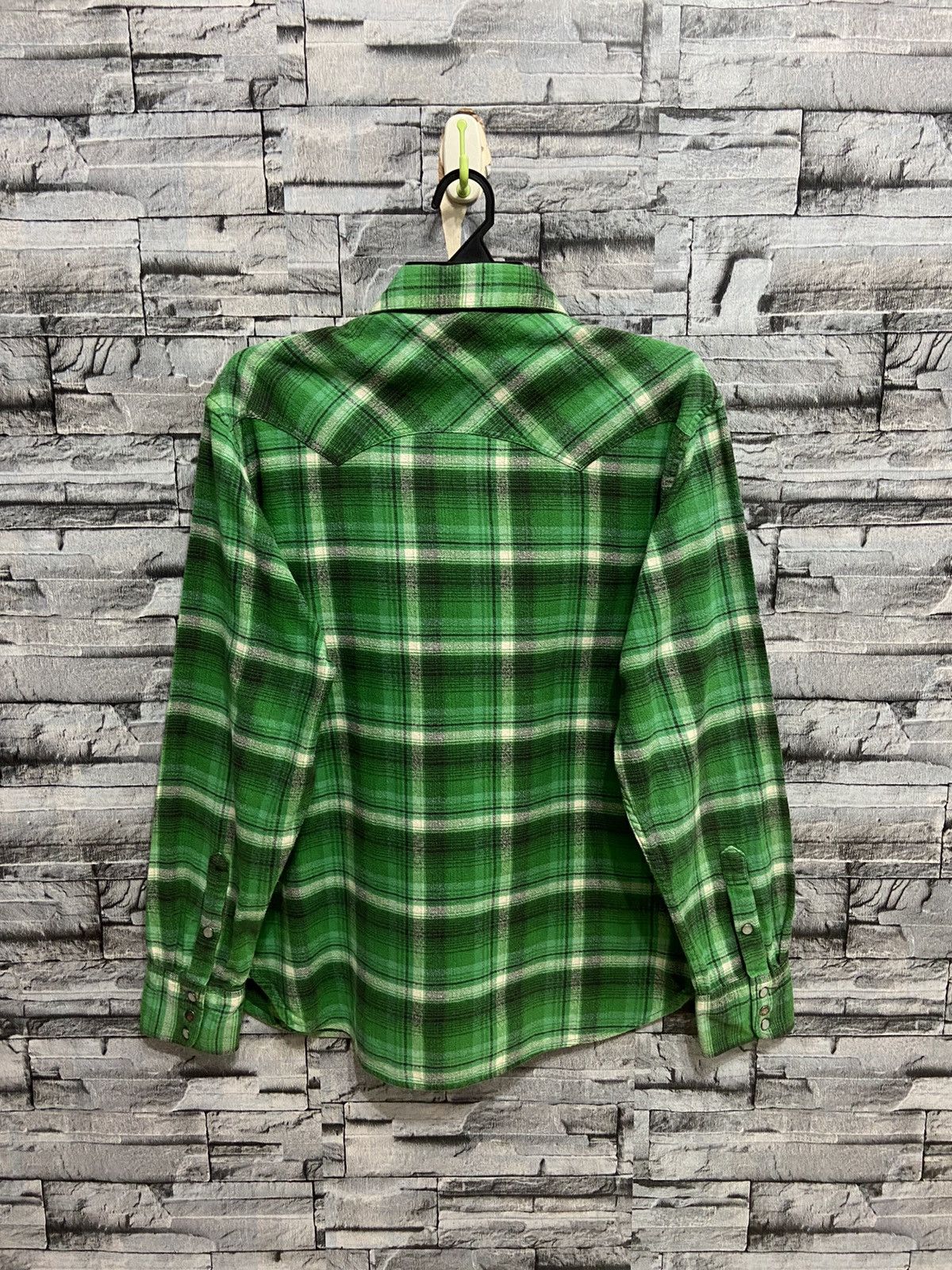 Japanese Brand Vintage Back Number Flannel button double pocket XL fit M Size US M / EU 48-50 / 2 - 7 Thumbnail