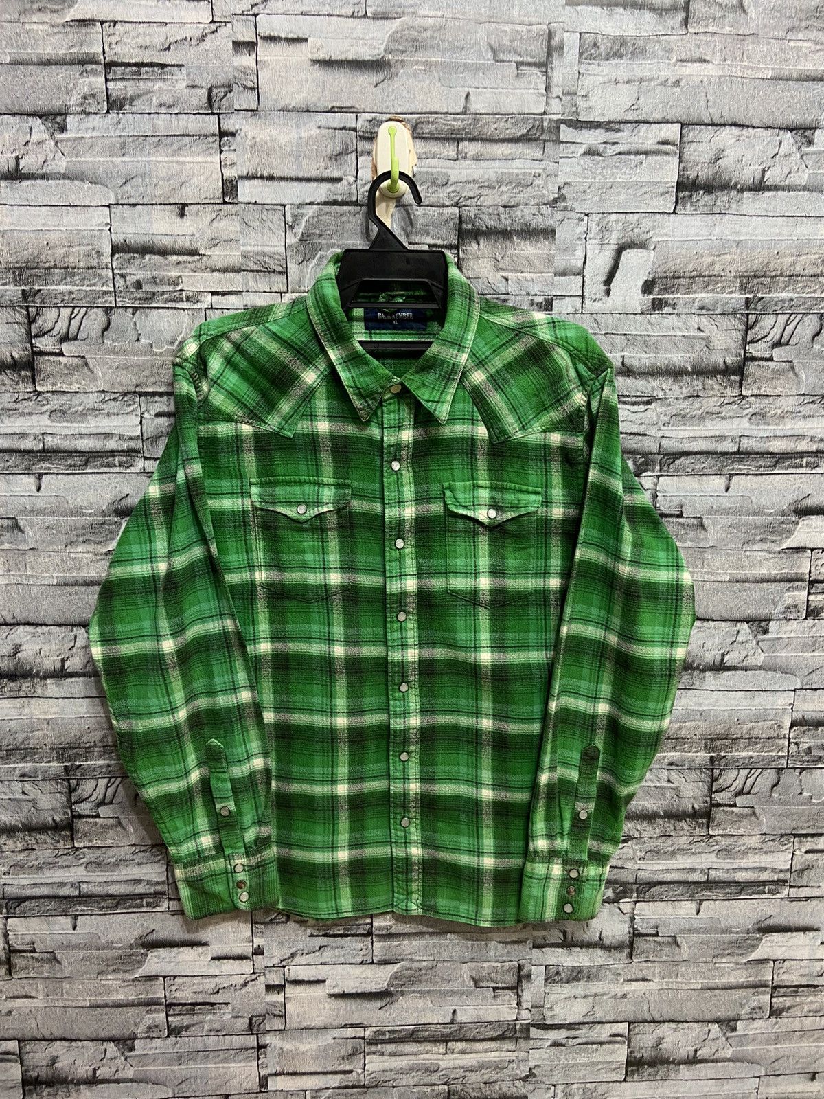 Japanese Brand Vintage Back Number Flannel button double pocket XL fit M Size US M / EU 48-50 / 2 - 1 Thumbnail