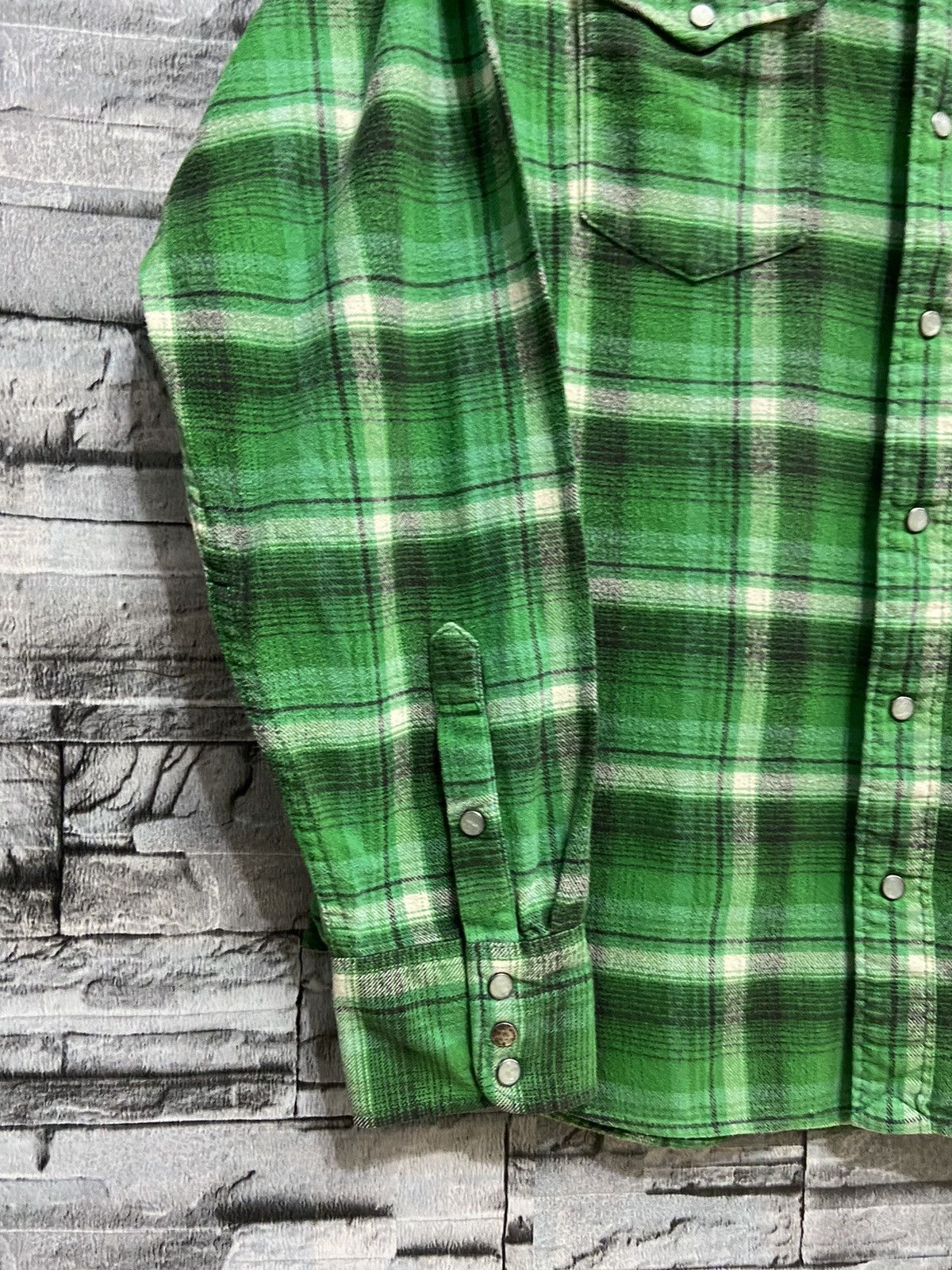 Japanese Brand Vintage Back Number Flannel button double pocket XL fit M Size US M / EU 48-50 / 2 - 4 Thumbnail