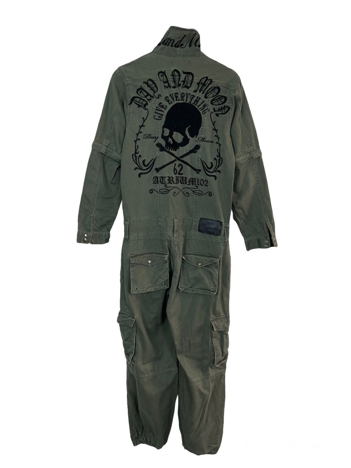 Japanese Brand × Vintage Vintage Skull Day and Moon Overall Street Fashion Size US 31 - 1 Thumbnail