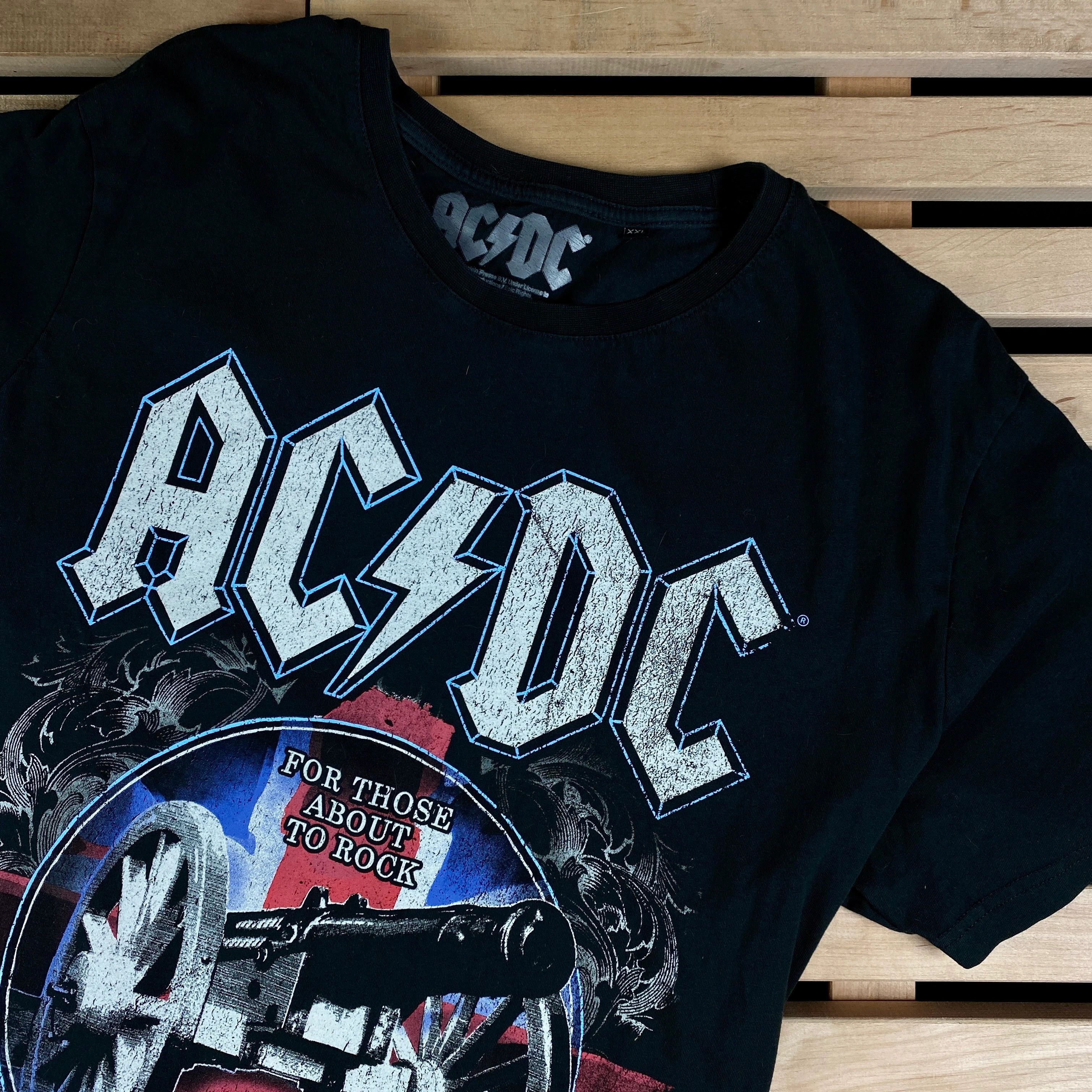 AC/DC × Band Tees × Vintage Mens Vintage T Shirt AC/DC ACDC Size XXL Size US XXL / EU 58 / 5 - 2 Thumbnail