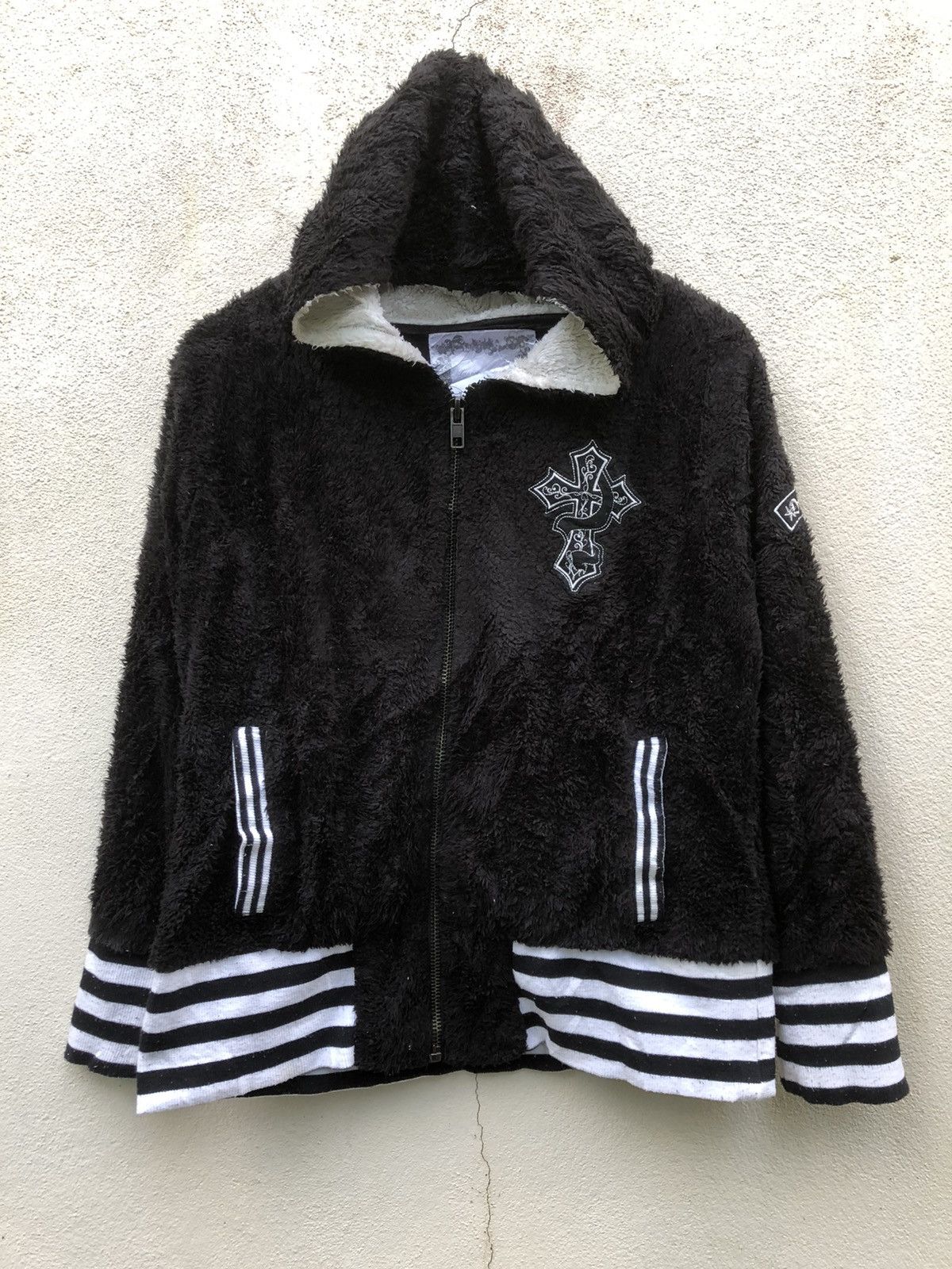 Japanese Brand ❌STREET FASHION BIG SKULL Streetwear Fleece Hoodies Size US M / EU 48-50 / 2 - 1 Thumbnail