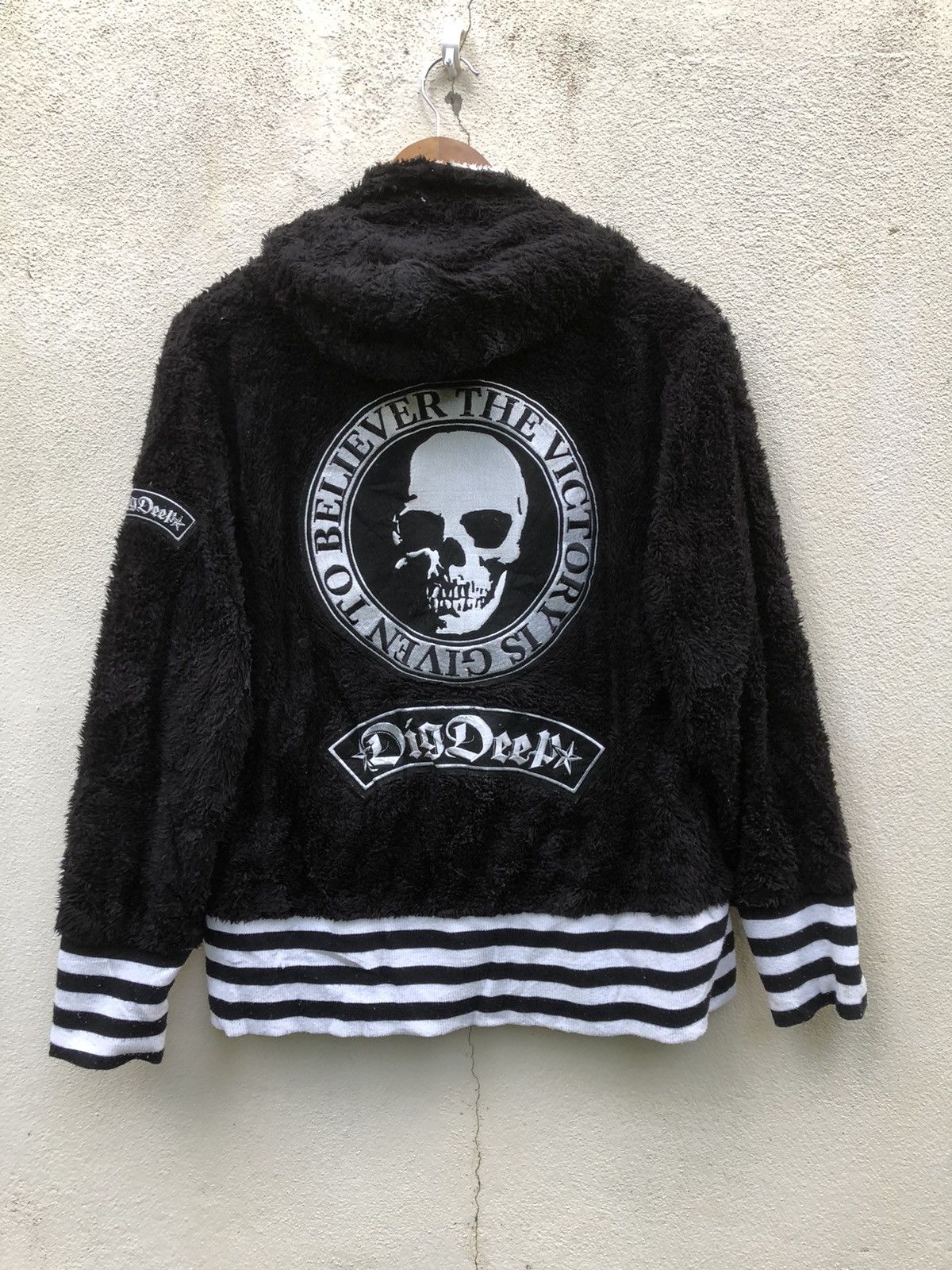 Japanese Brand ❌STREET FASHION BIG SKULL Streetwear Fleece Hoodies Size US M / EU 48-50 / 2 - 2 Thumbnail