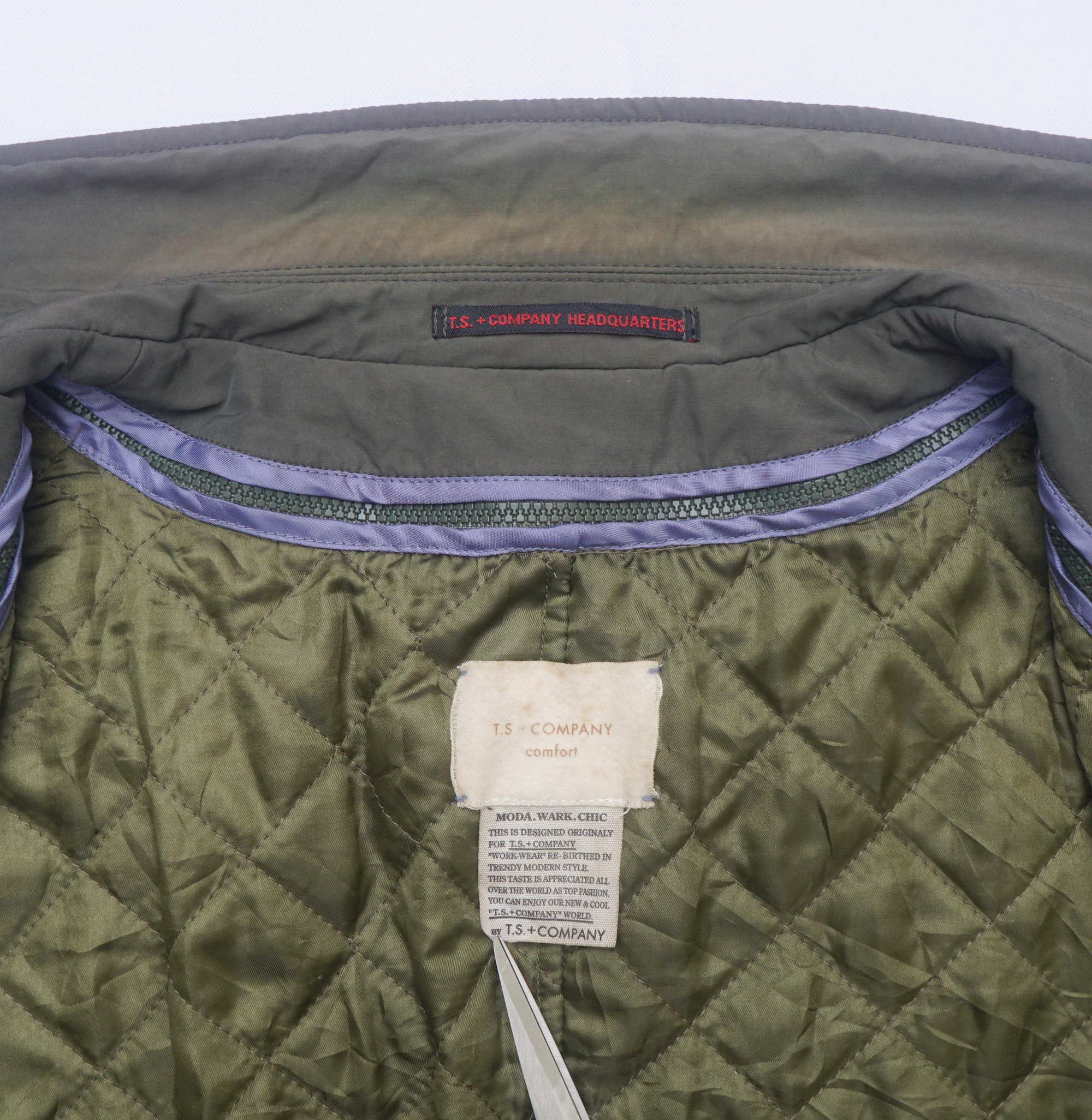 Designer × Japanese Brand T.S + COMPANY Band Collar Detachable Lining Jacket Size US L / EU 52-54 / 3 - 7 Thumbnail