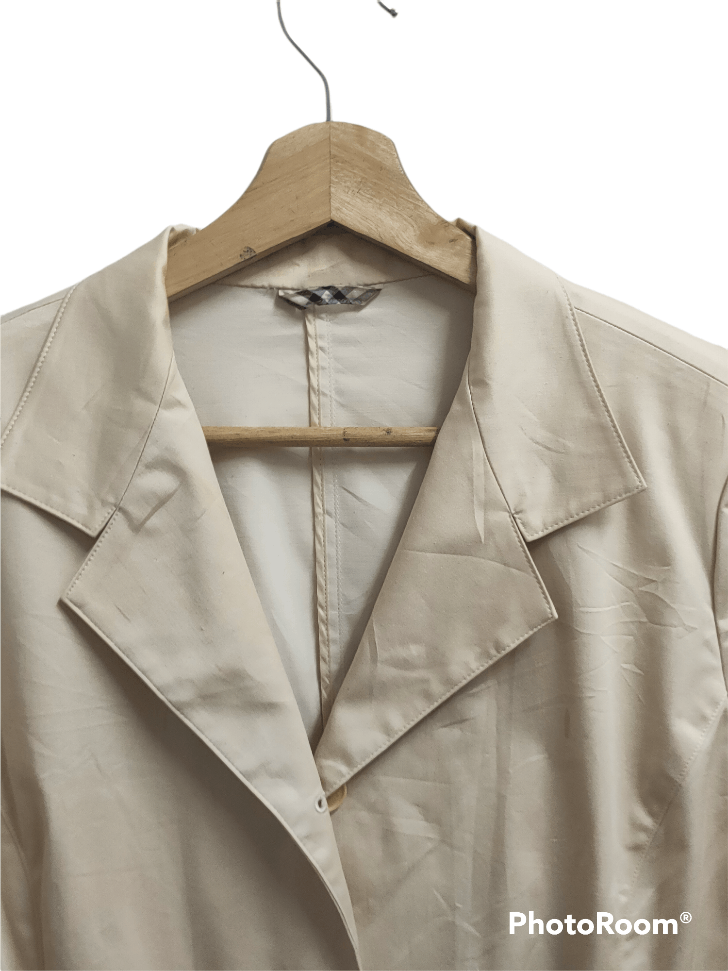 Burberry × Vintage Burberry vintage 3 button up pocket jacket cream Size US S / EU 44-46 / 1 - 4 Thumbnail