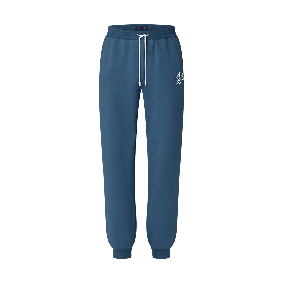 Embroidered Signature Cotton Jogging Trousers