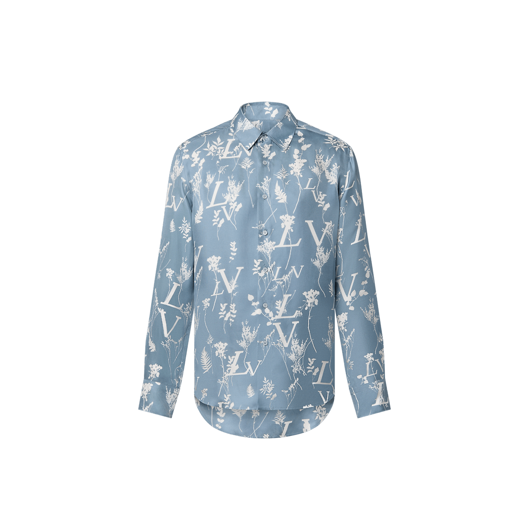 LV Printed Leaf Regular Shirt